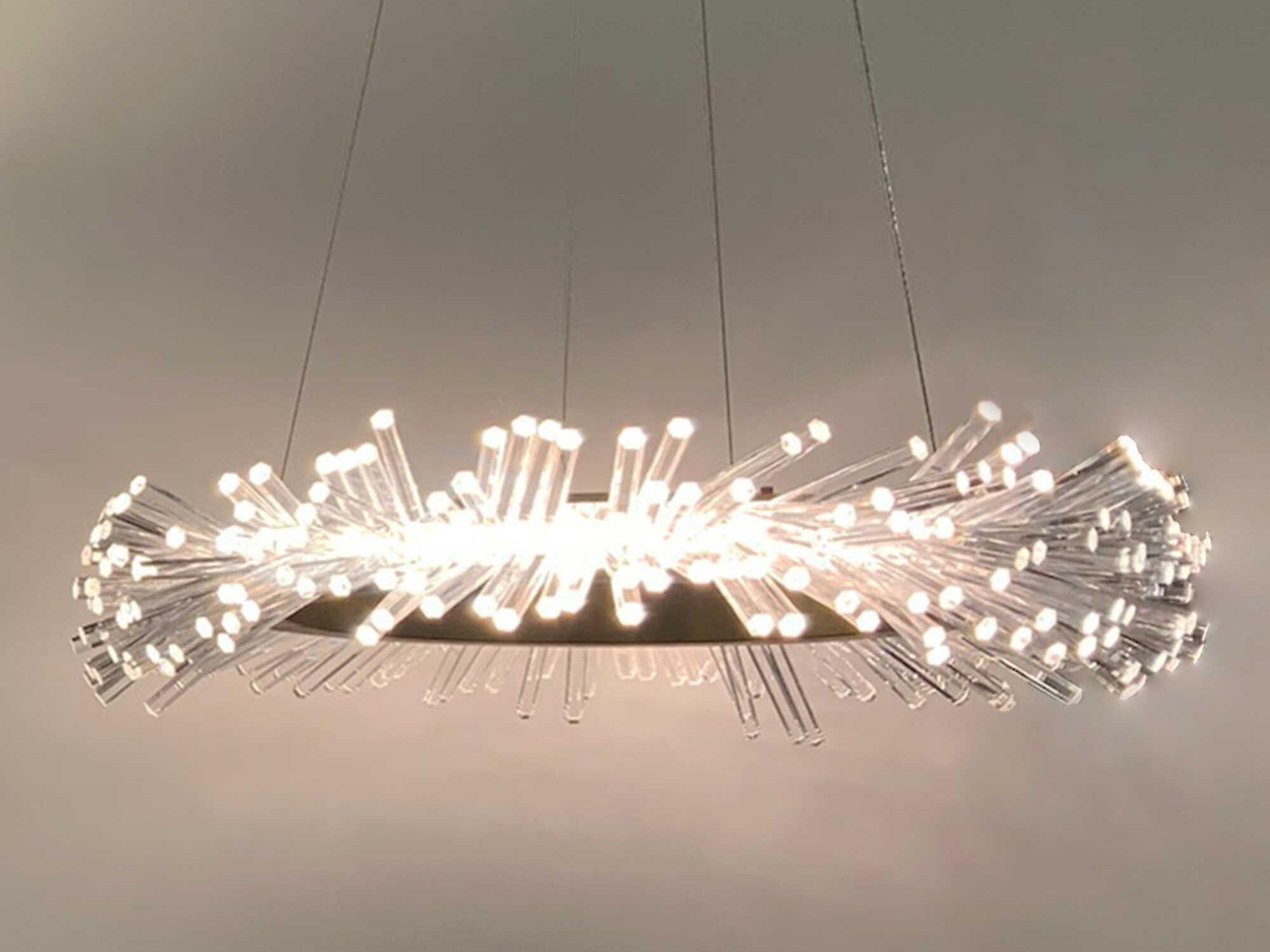 Schonbek Benediction 1-Light Aged Brass Round Pendant