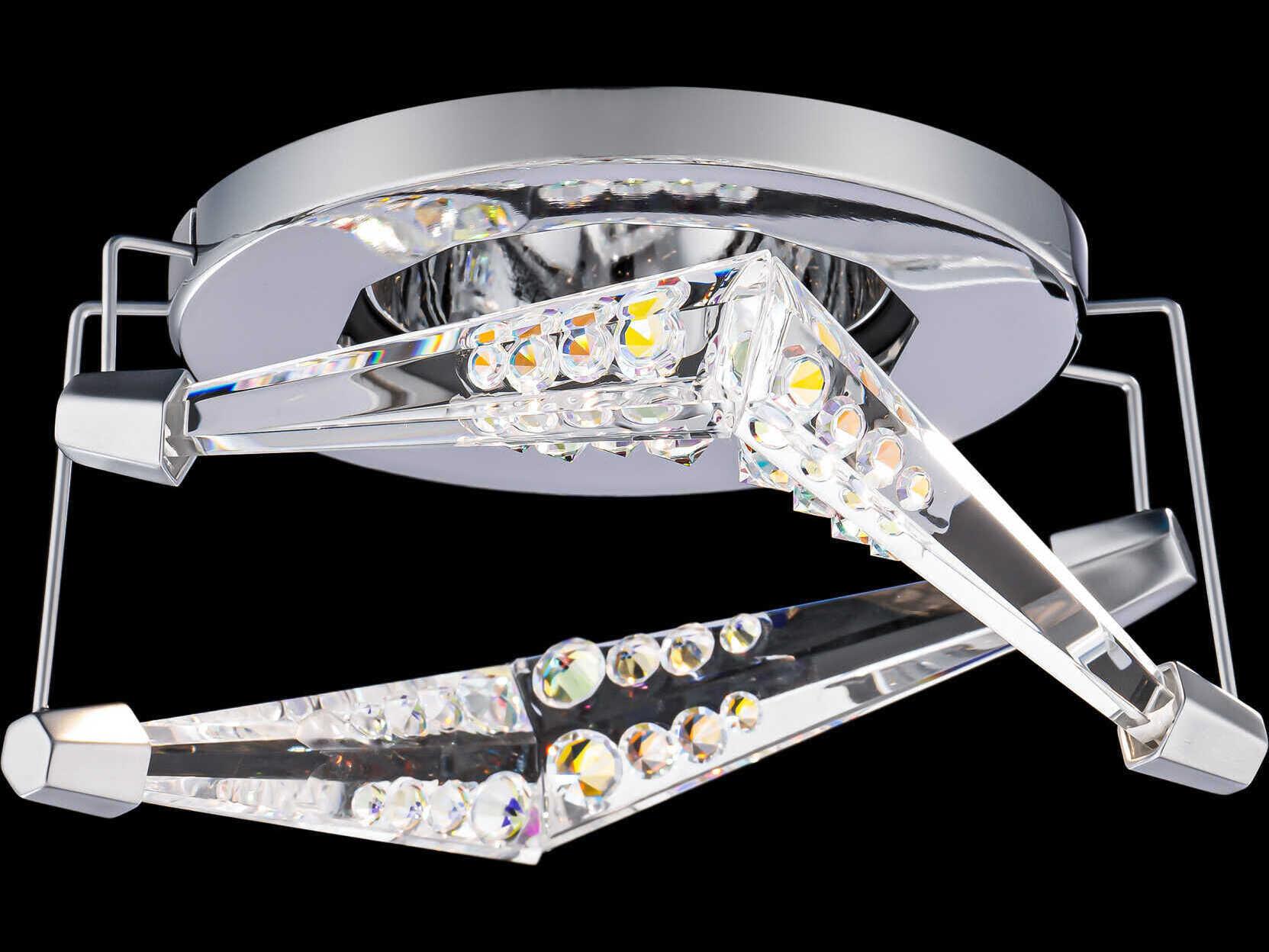 Schonbek Visata 1-Light Polished Chrome Geometric Recessed Light