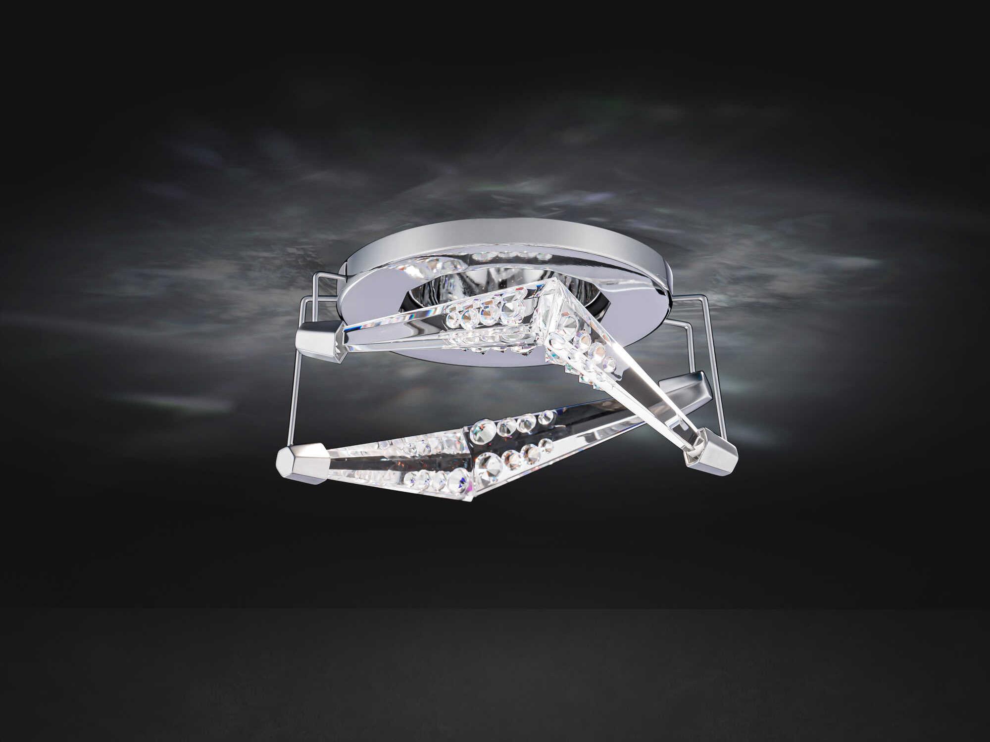 Schonbek Visata 1-Light Polished Chrome Geometric Recessed Light