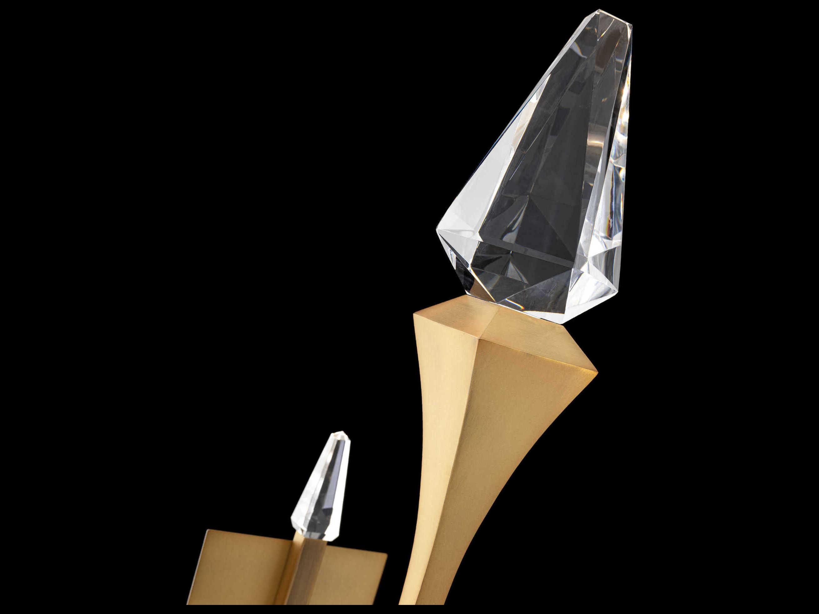 Schonbek Plumeria Aged Brass Wall Sconce