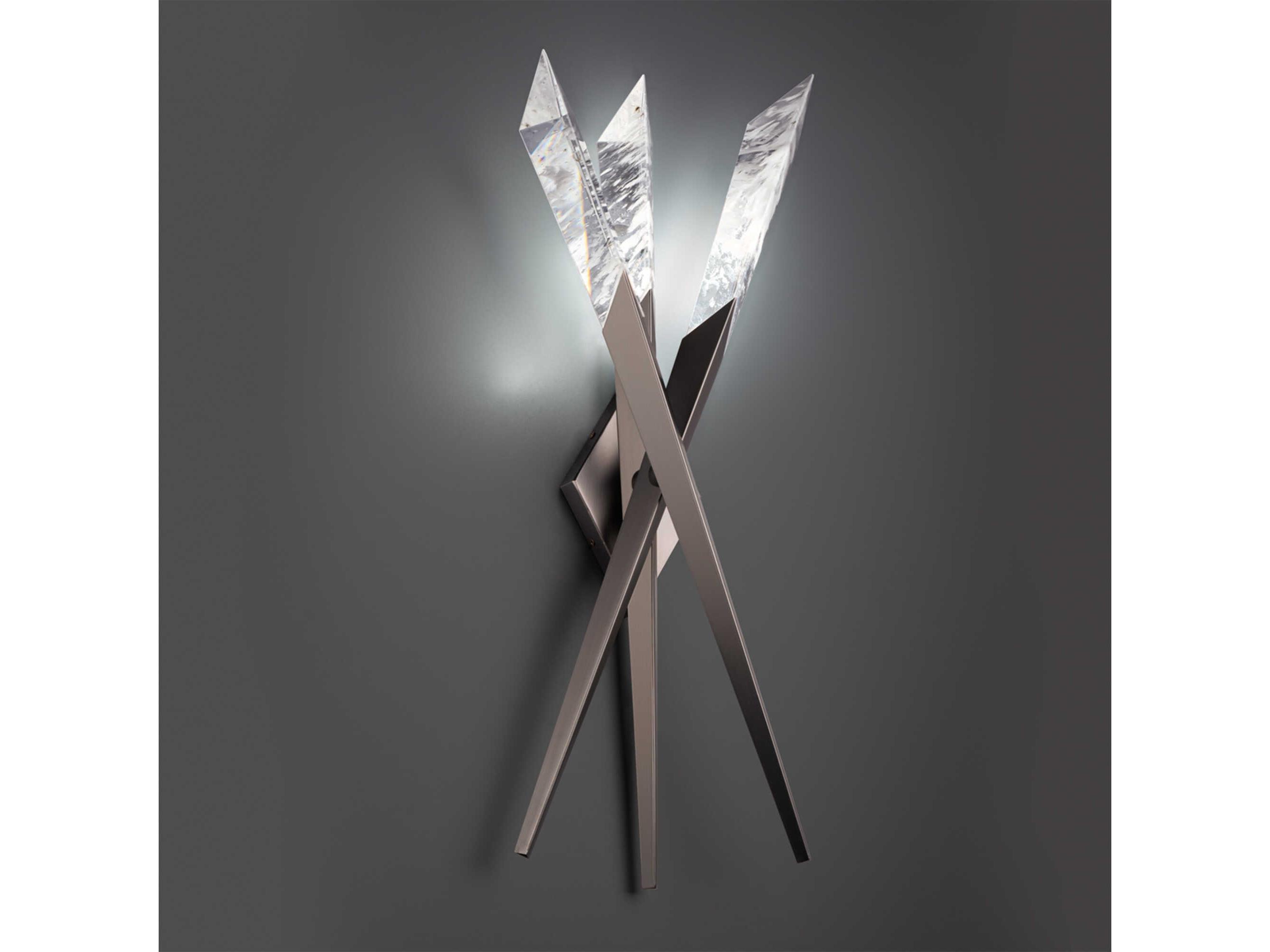 Schonbek Solitude 3-Light Antique Nickel Wall Sconce