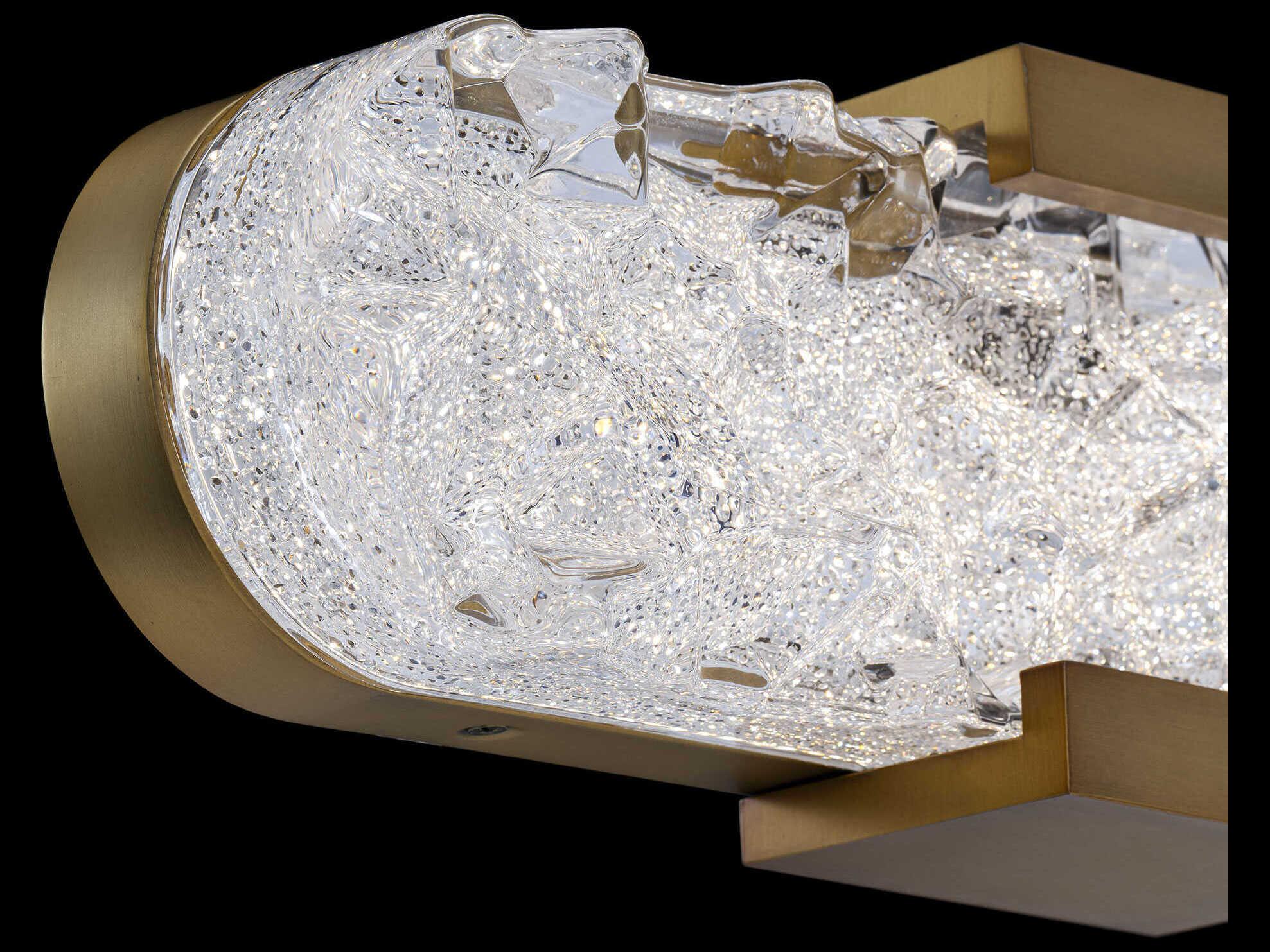 Schonbek Bramble Aged Brass Vanity Light