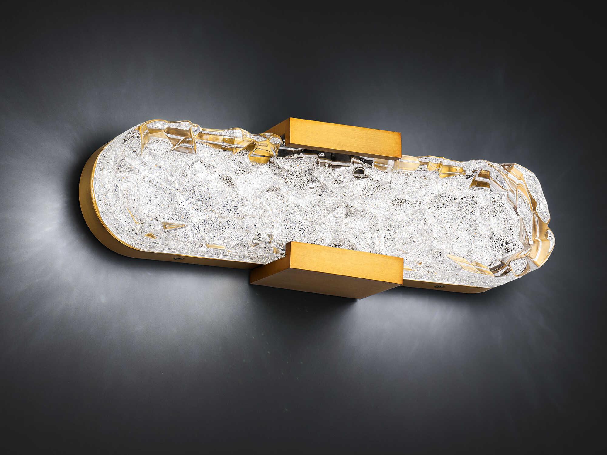 Schonbek Bramble Aged Brass Vanity Light