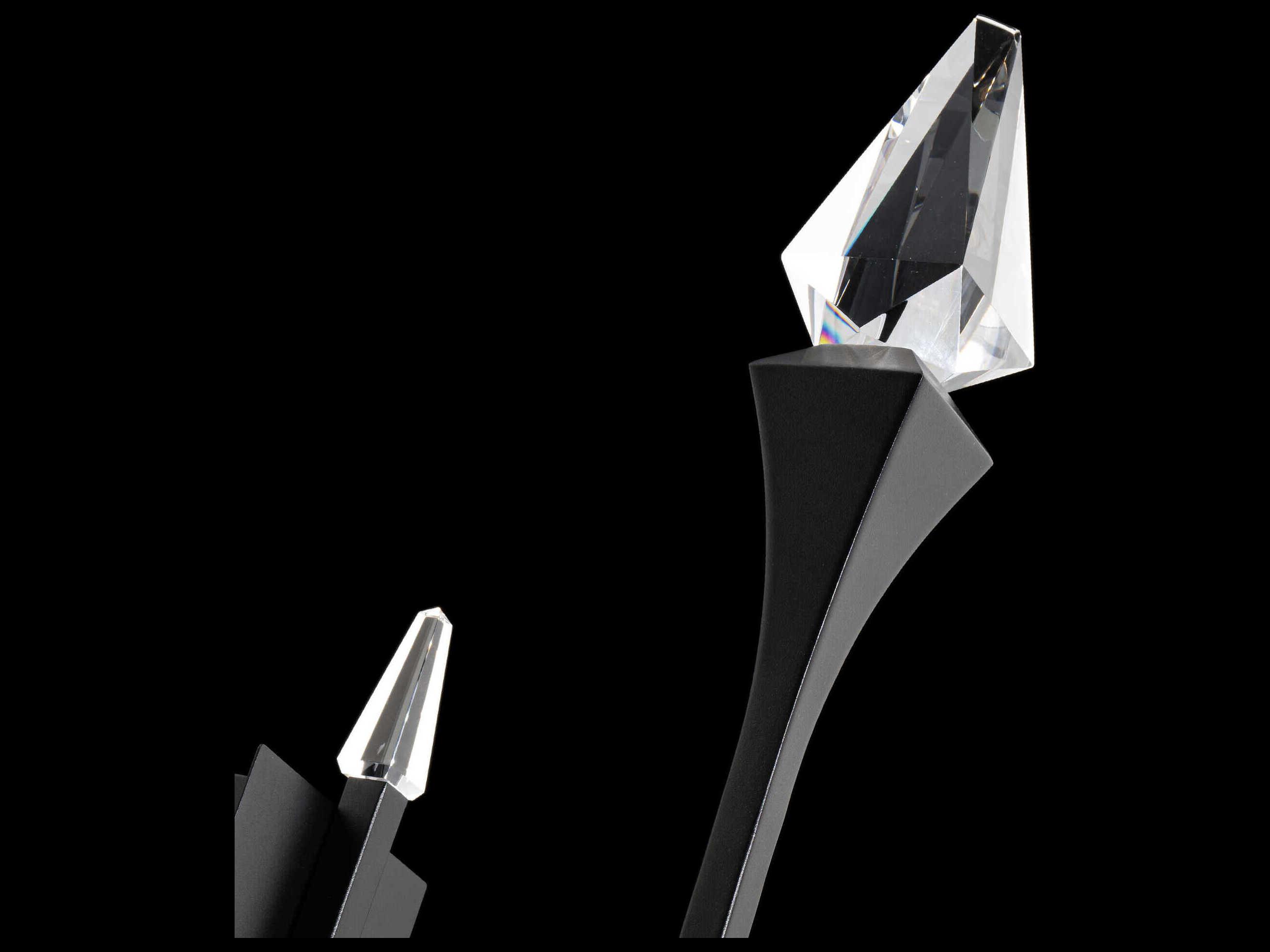 Schonbek Plumeria Black Wall Sconce