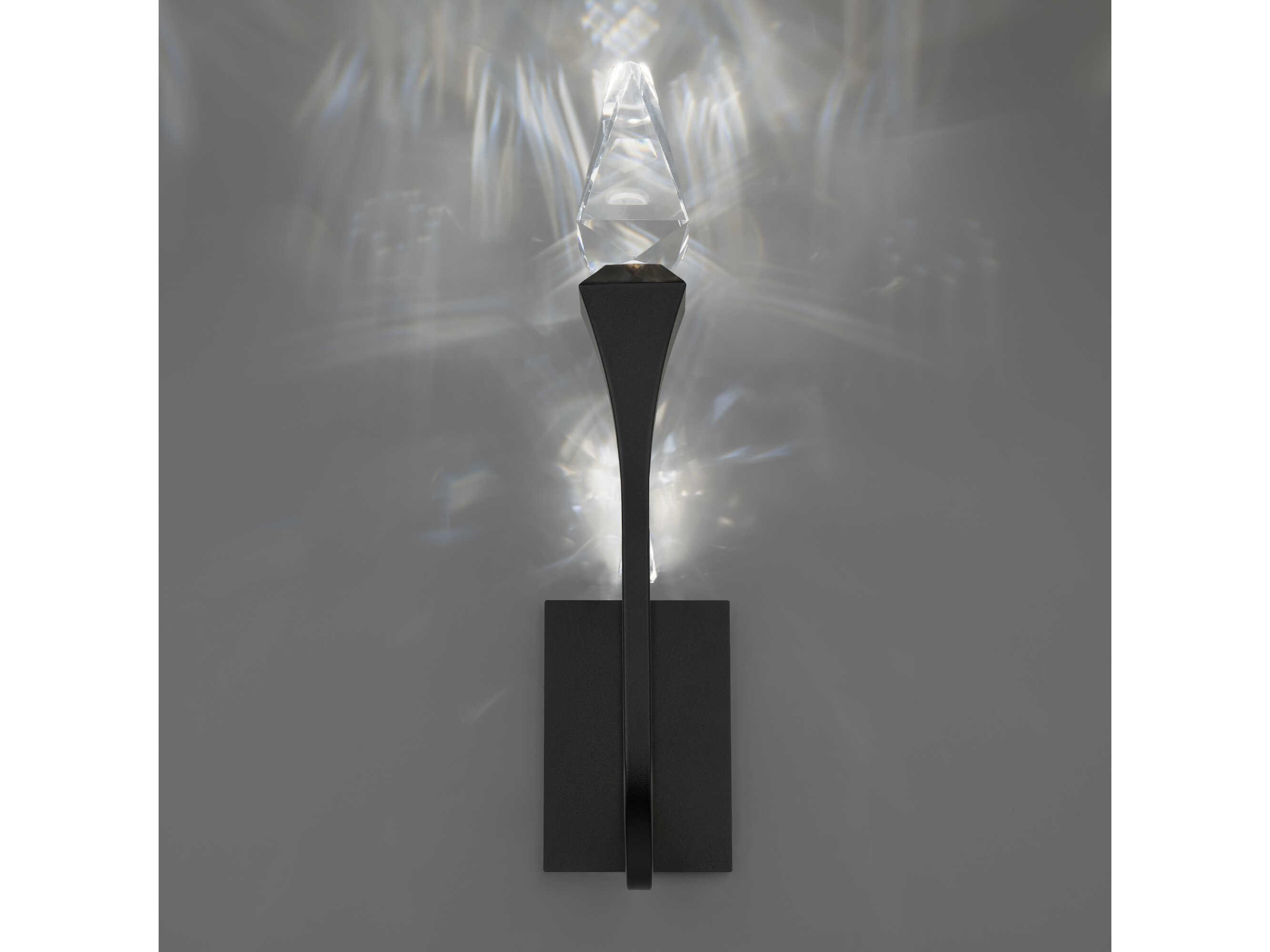 Schonbek Plumeria Black Wall Sconce