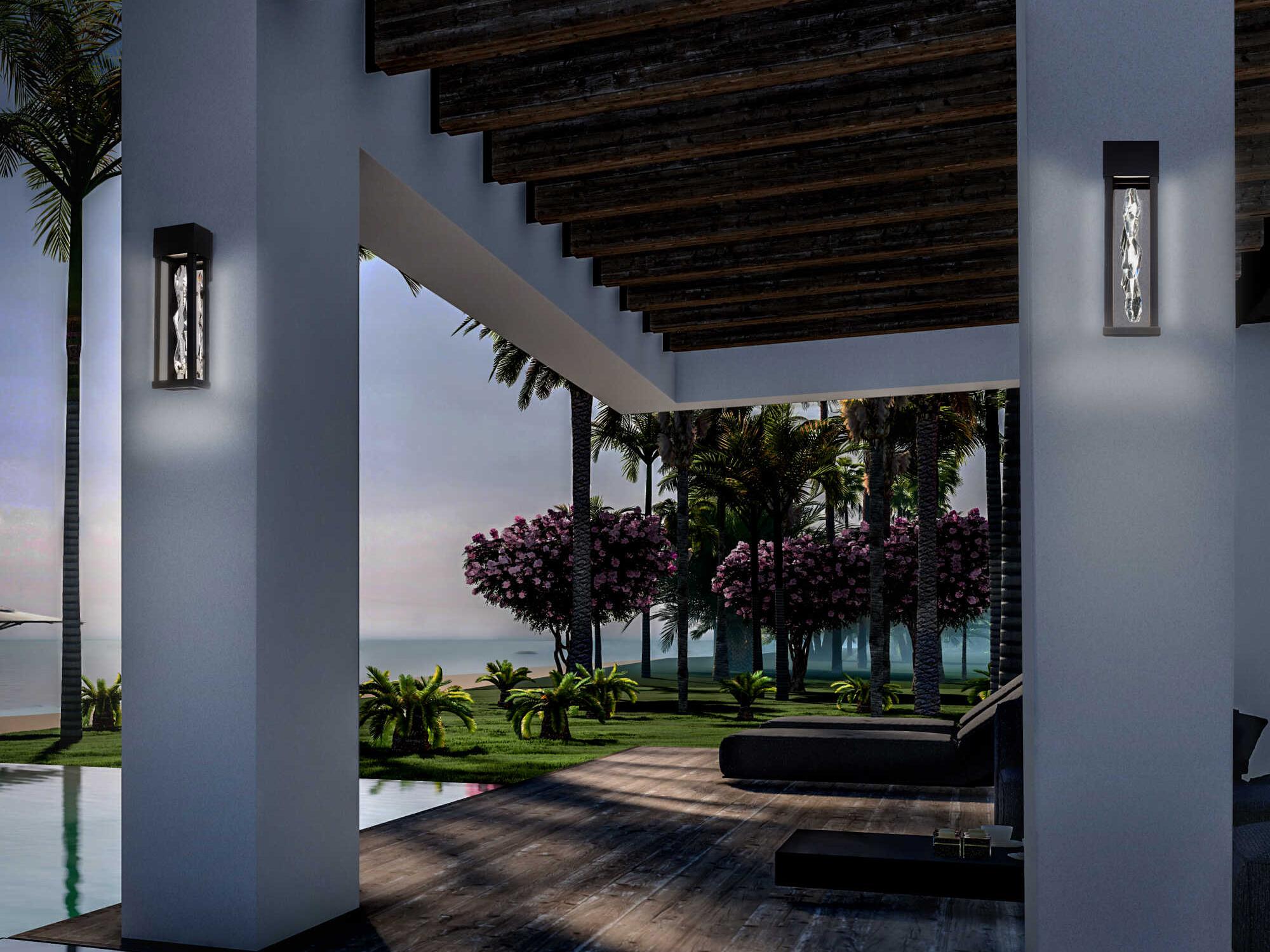 Schonbek Polar 3-Light Outdoor Wall Light