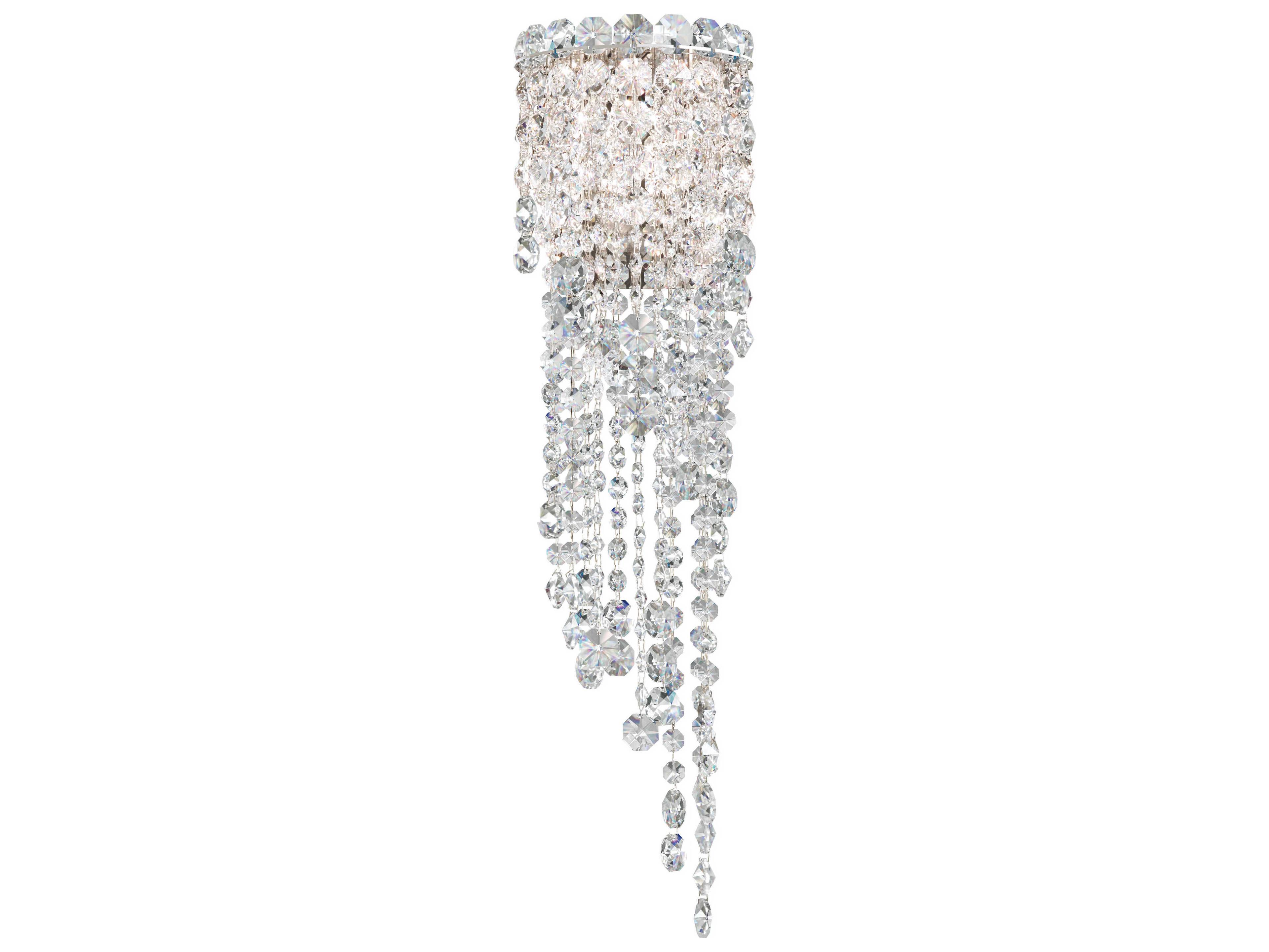 Schonbek Chantant 2-Light Stainless Steel Crystal Wall Sconce