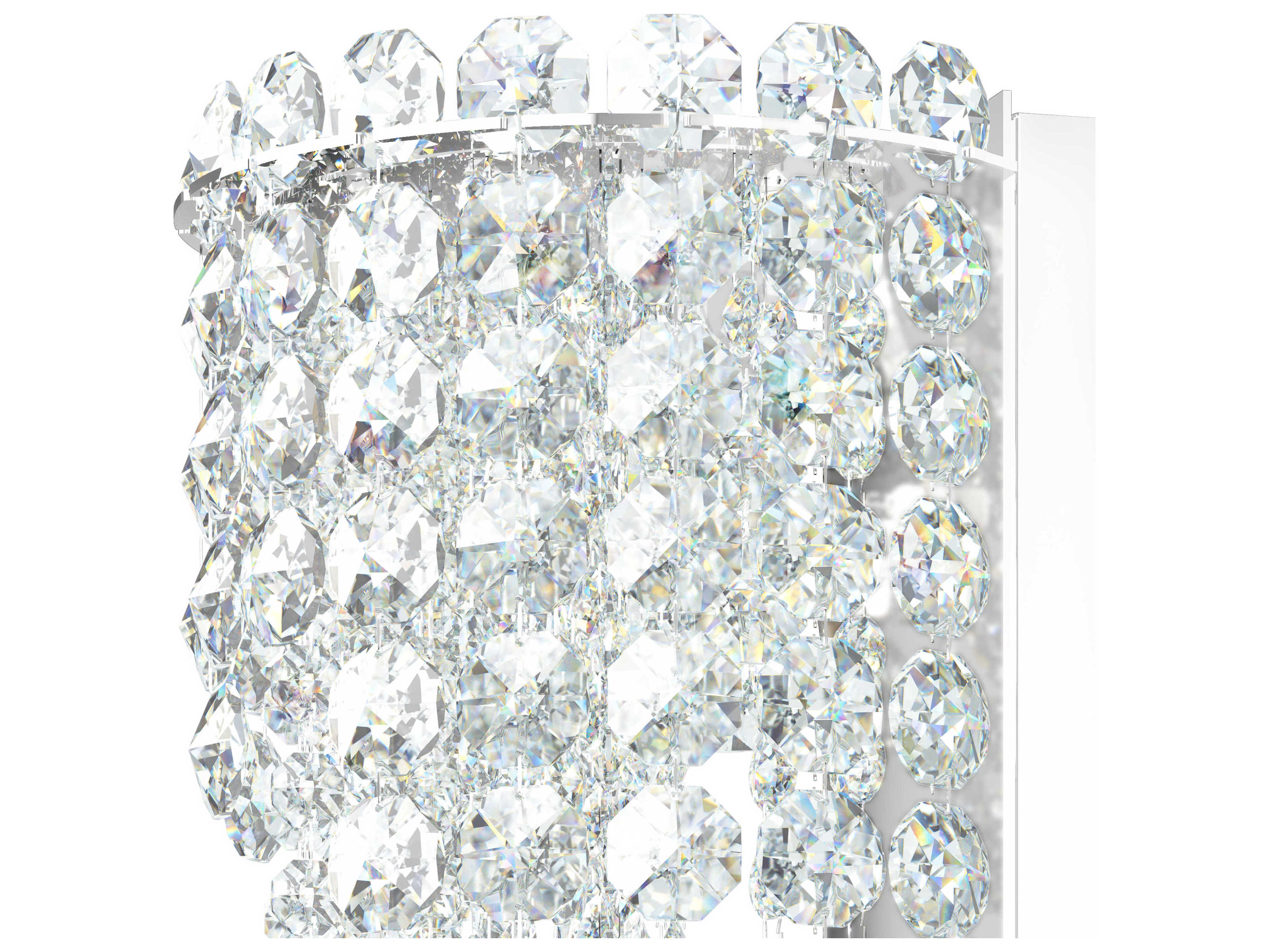 Schonbek Chantant 2-Light Stainless Steel Crystal Wall Sconce