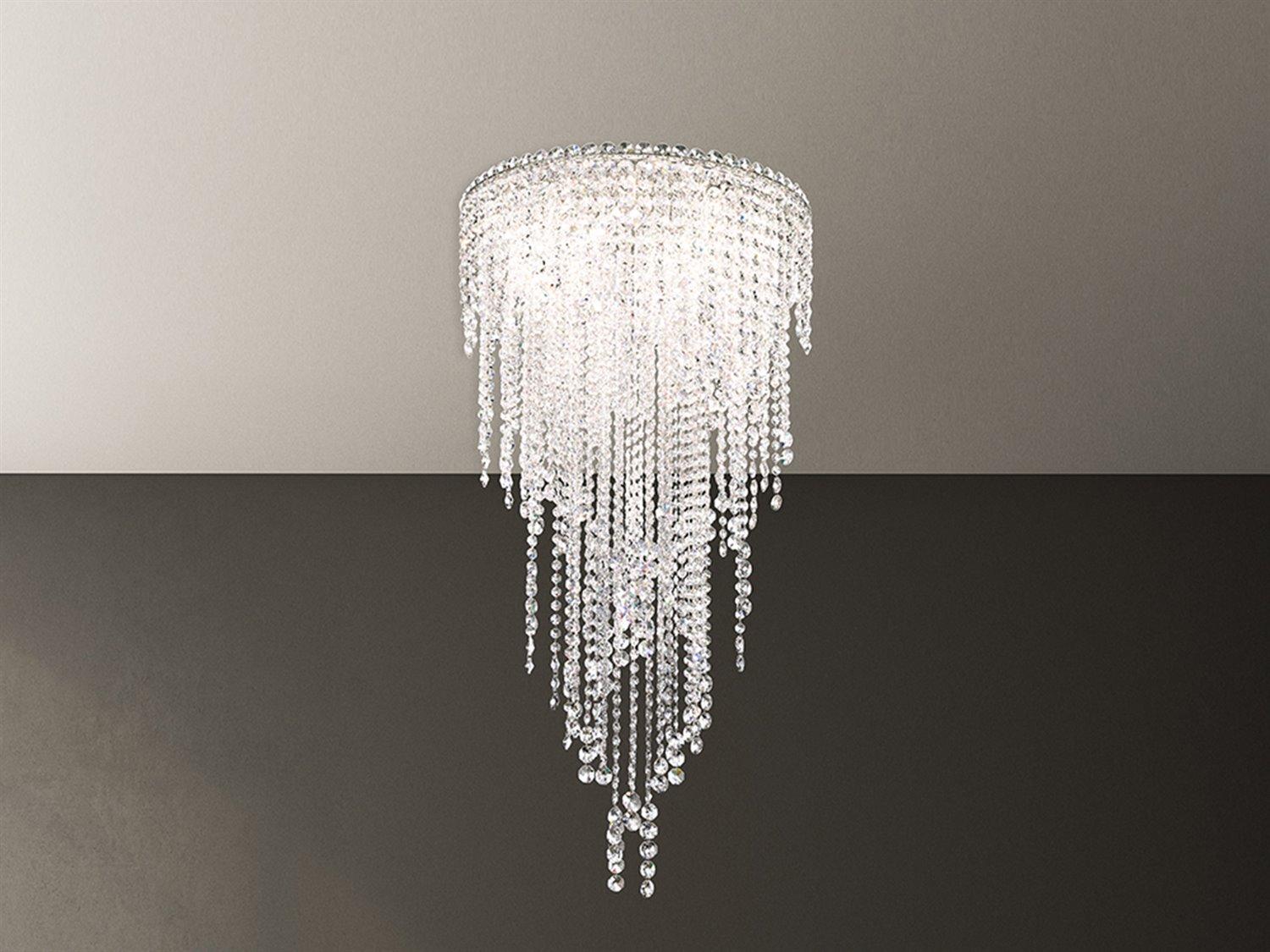 Schonbek Chantant 5-Light Stainless Steel Crystal Pendant