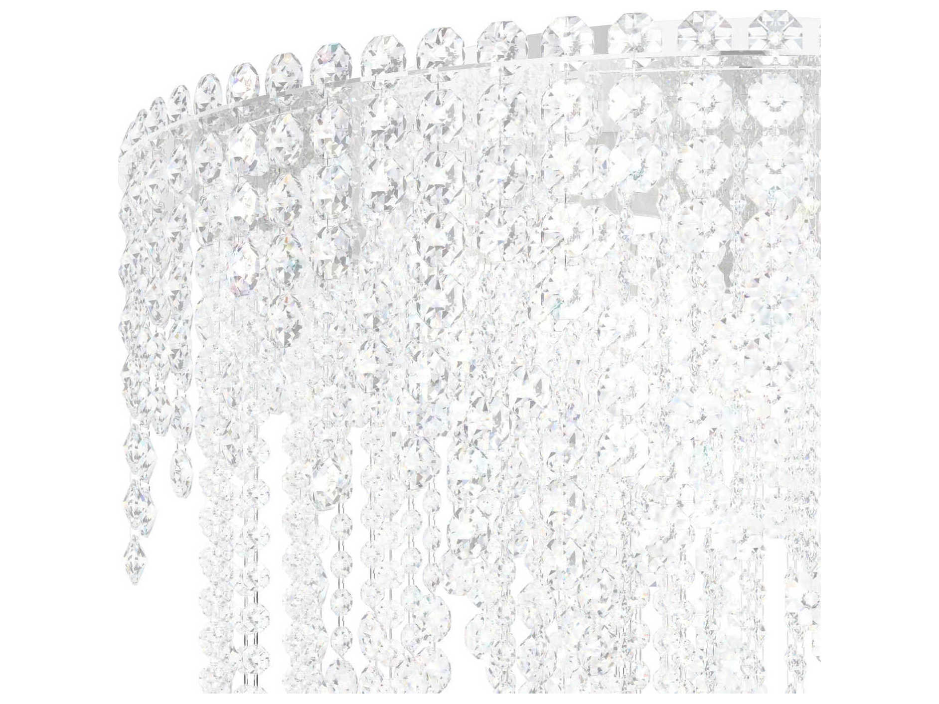 Schonbek Chantant 6-Light Stainless Steel Crystal Flush Mount