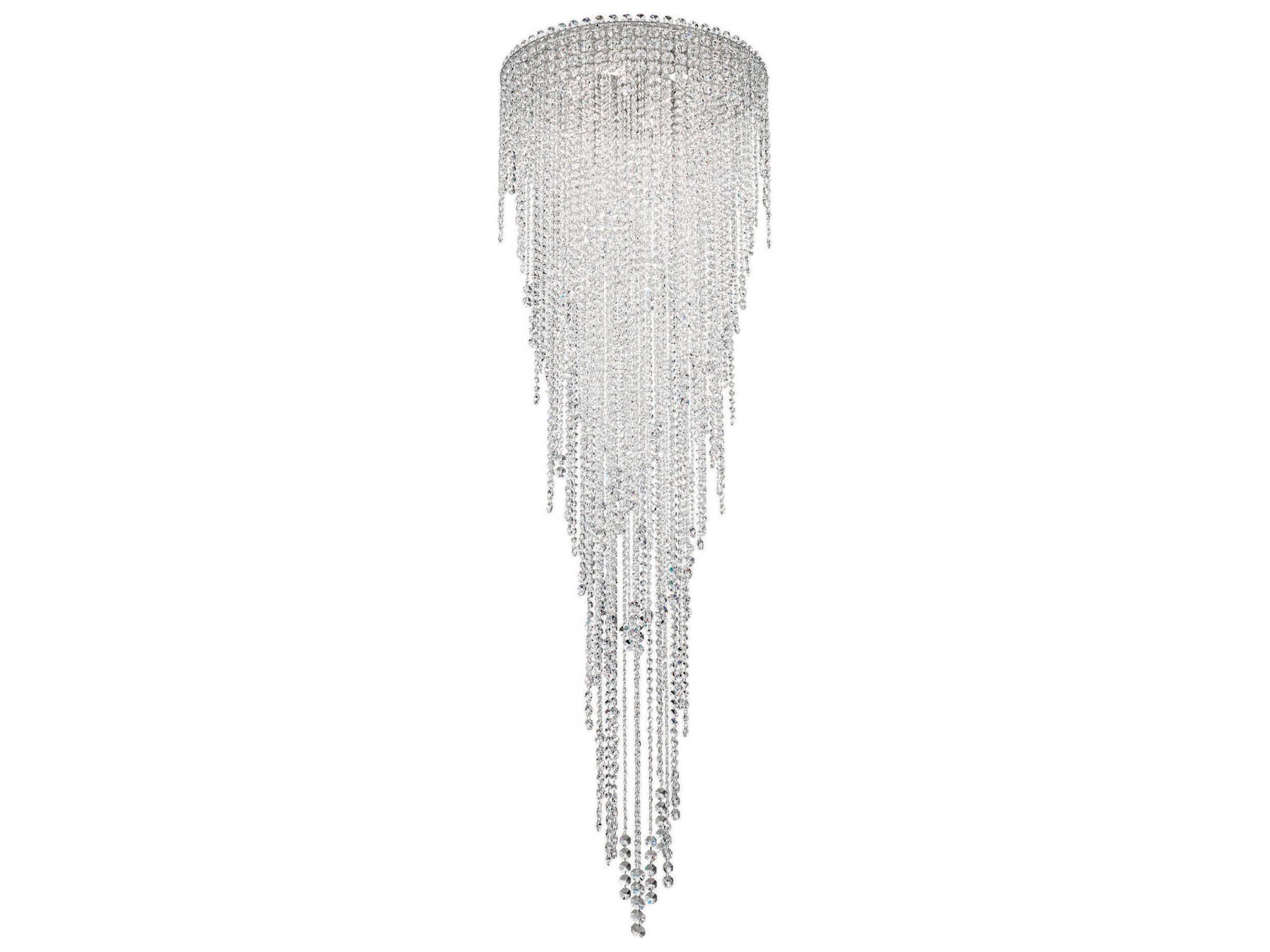 Schonbek Chantant 6-Light Stainless Steel Crystal Flush Mount