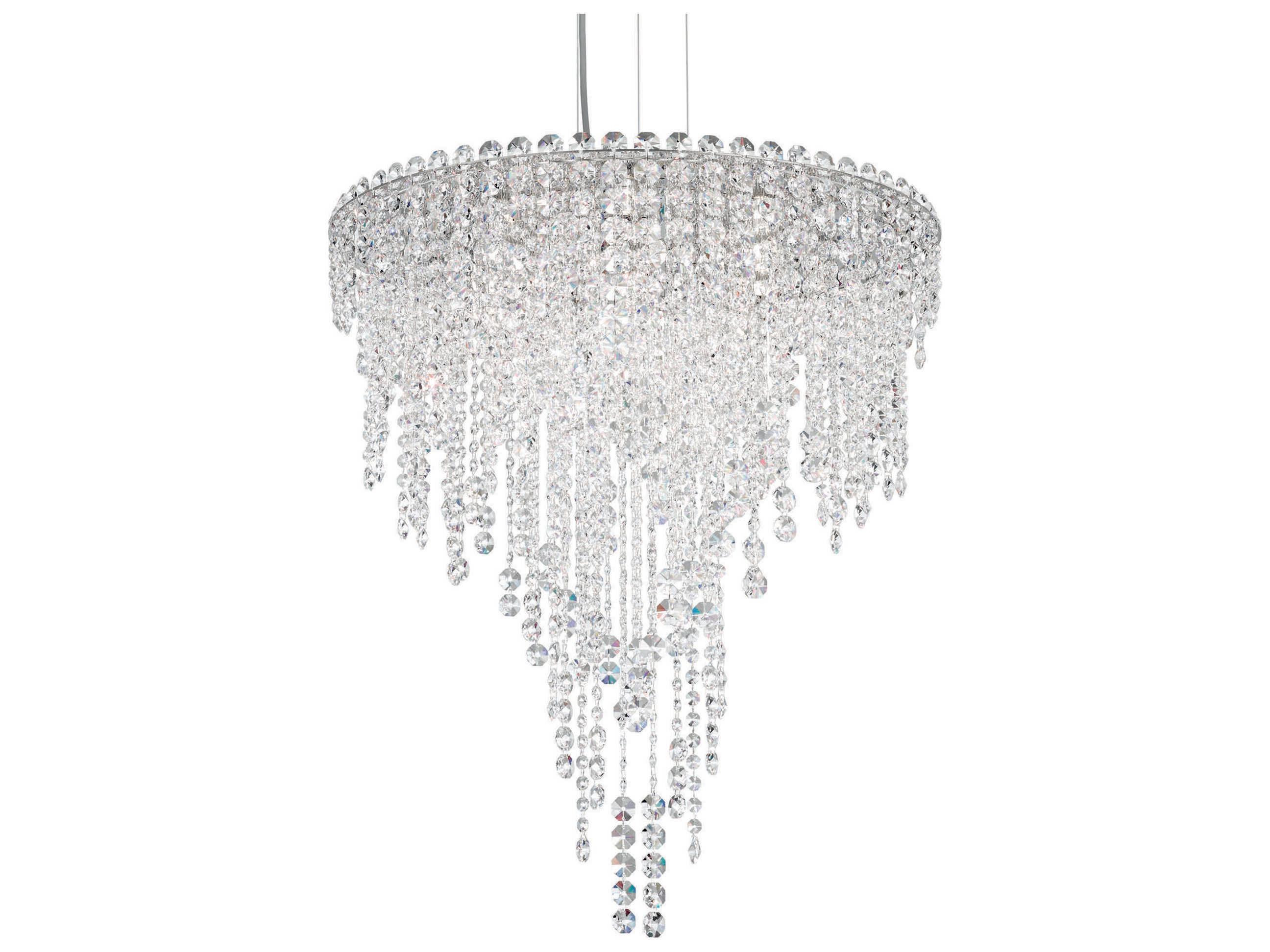 Schonbek Chantant 6-Light Stainless Steel Crystal Pendant