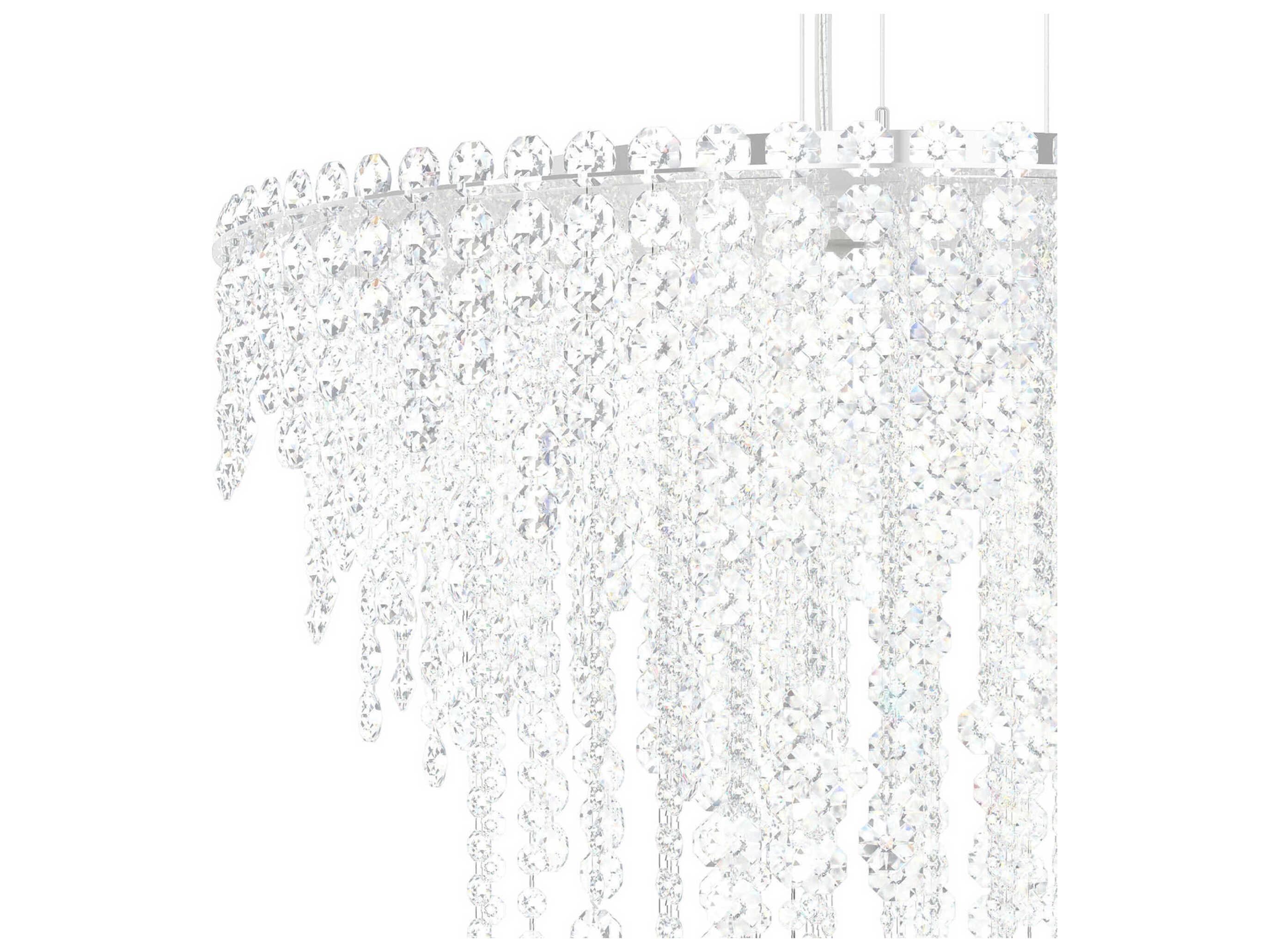 Schonbek Chantant 6-Light Stainless Steel Crystal Pendant