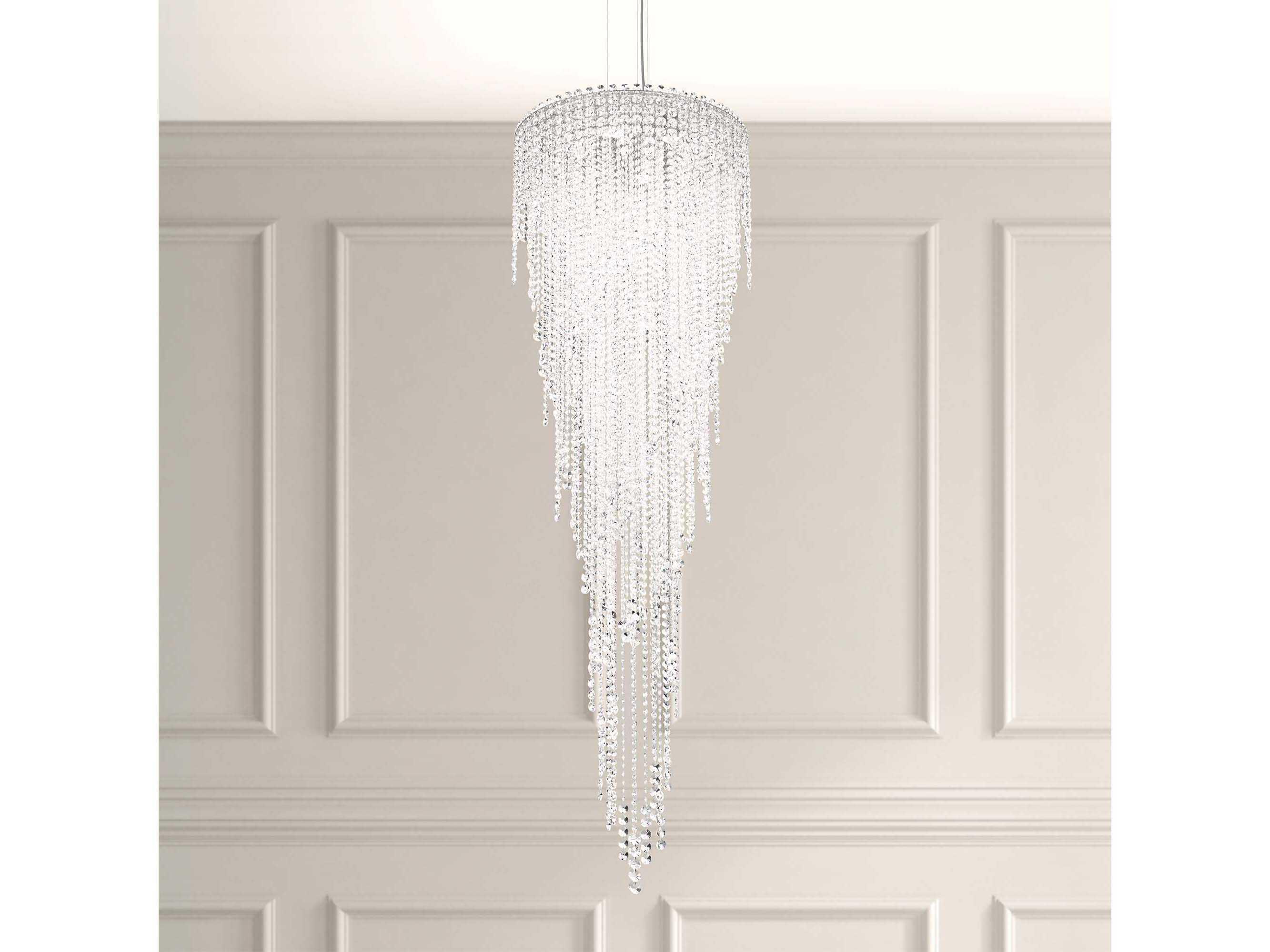 Schonbek Chantant 6-Light Stainless Steel Crystal Pendant