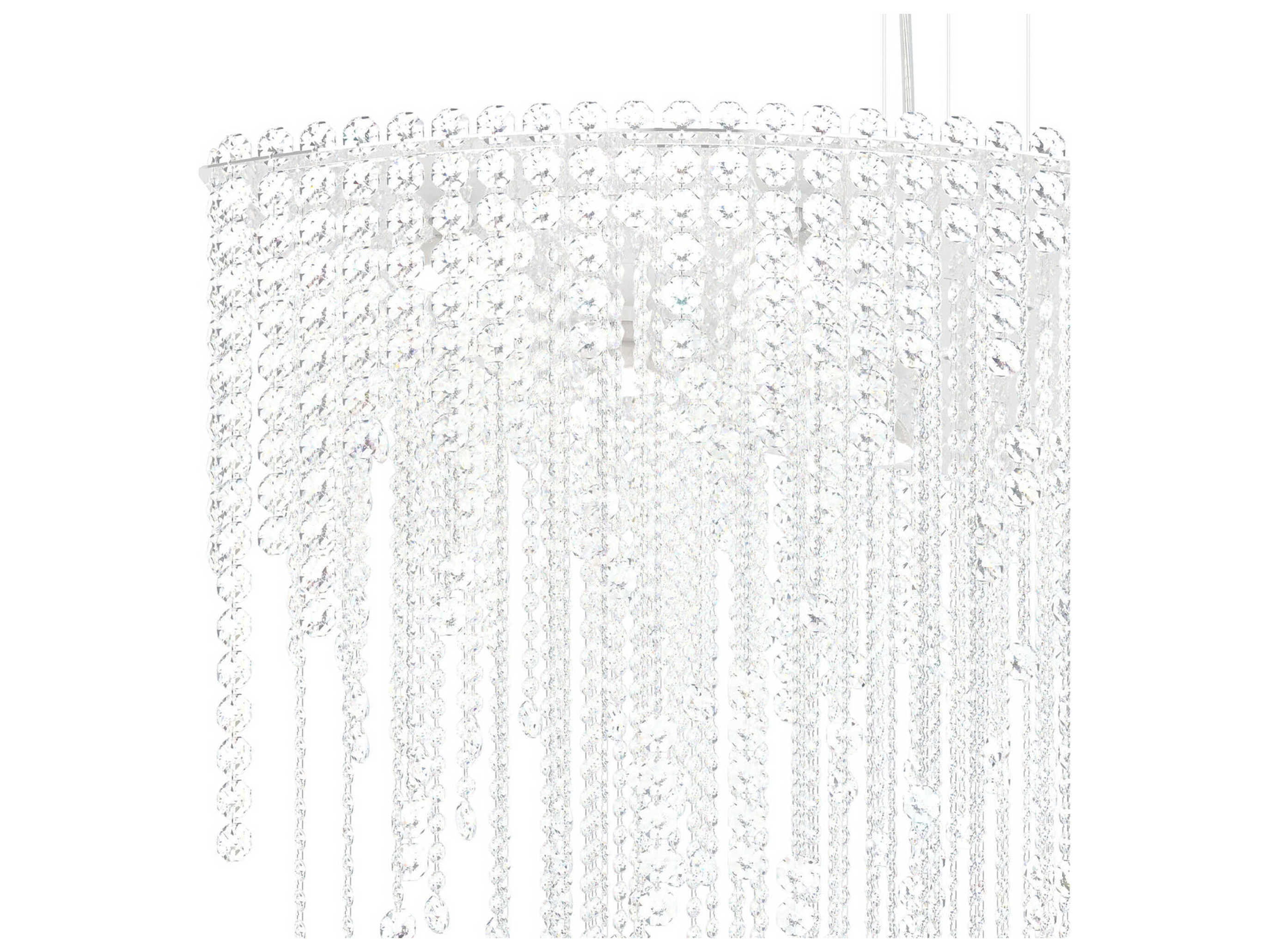 Schonbek Chantant 8-Light Stainless Steel Crystal Island Pendant