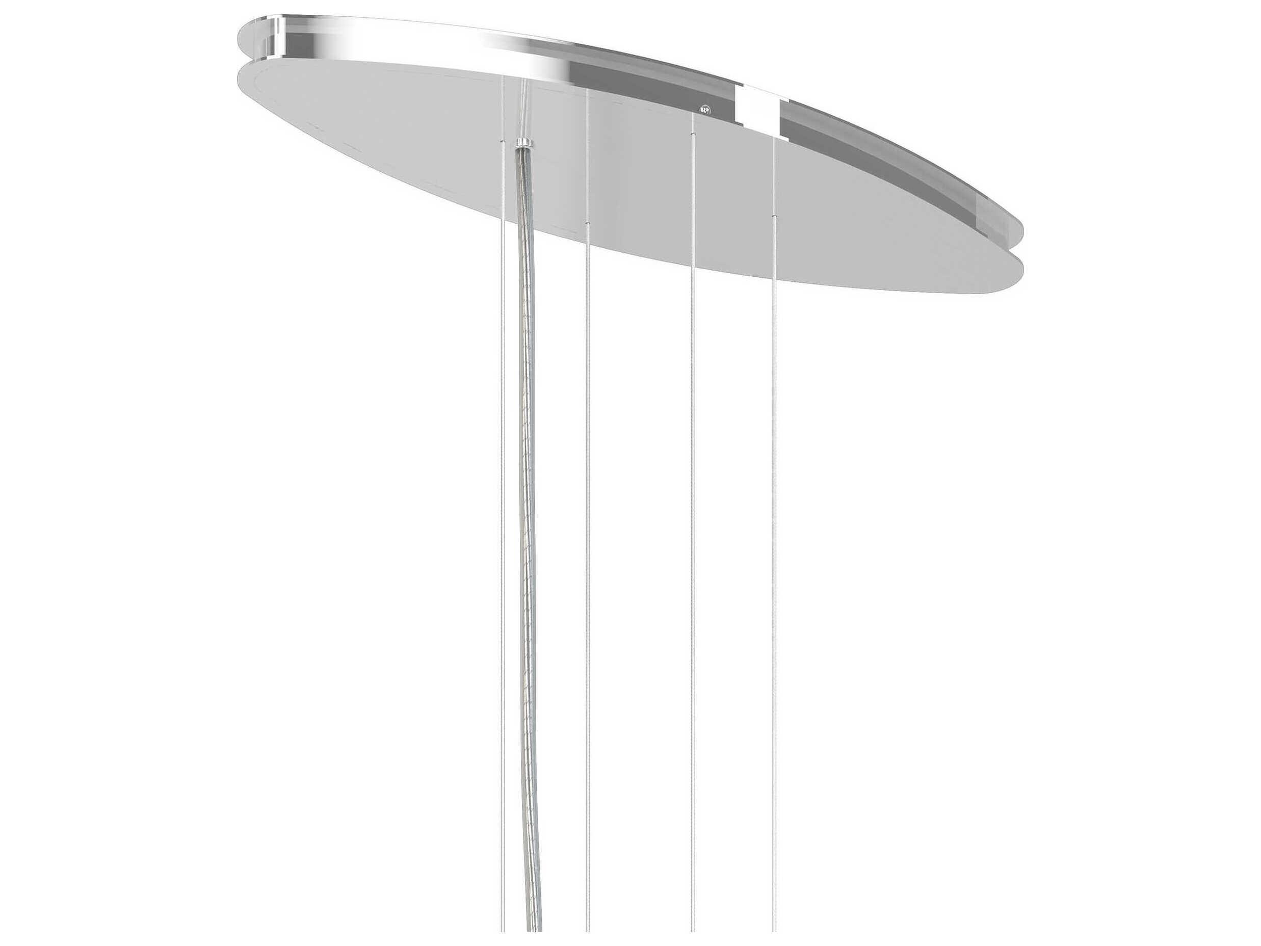 Schonbek Chantant 8-Light Stainless Steel Crystal Island Pendant