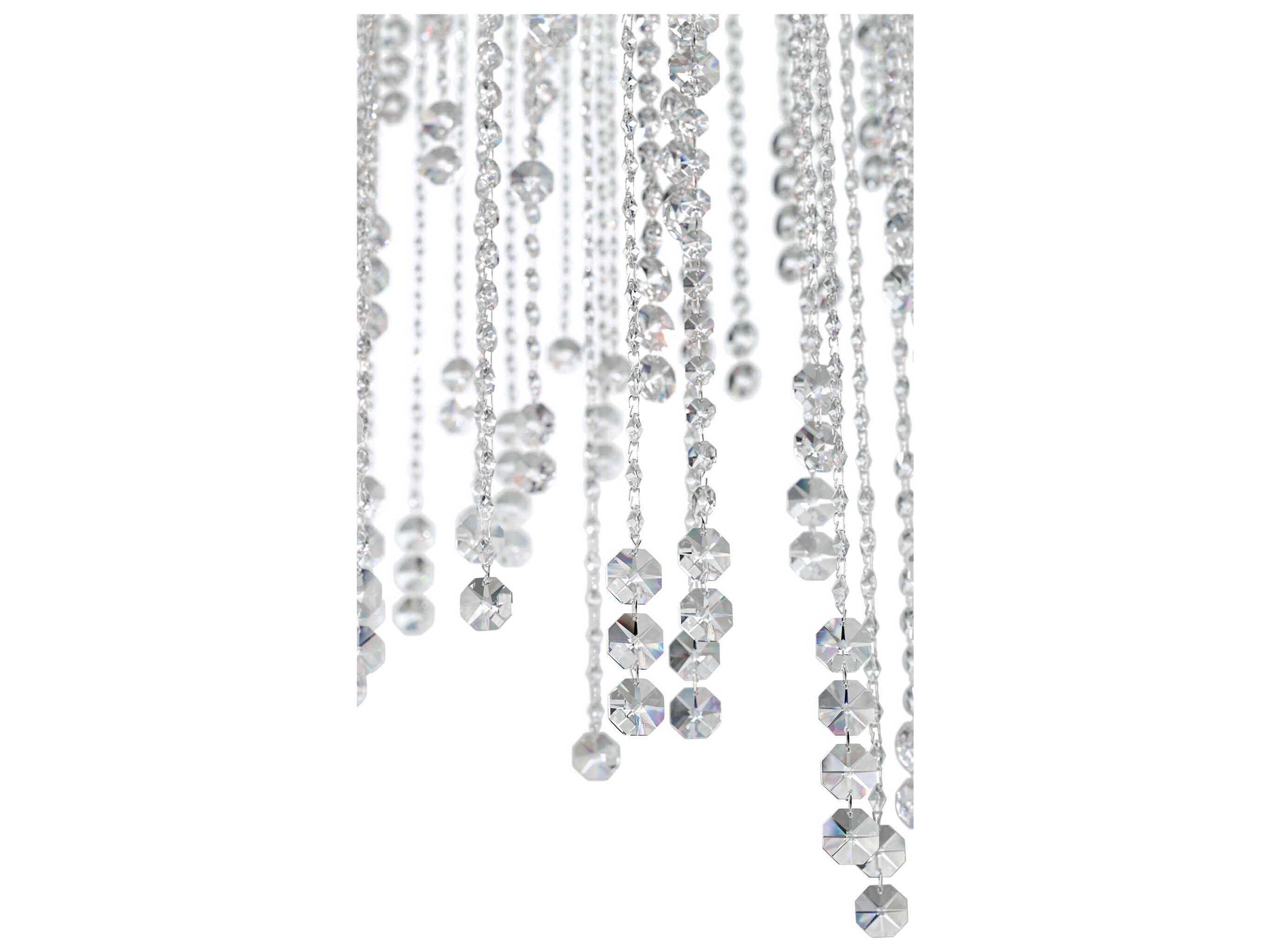 Schonbek Chantant 8-Light Stainless Steel Crystal Island Pendant