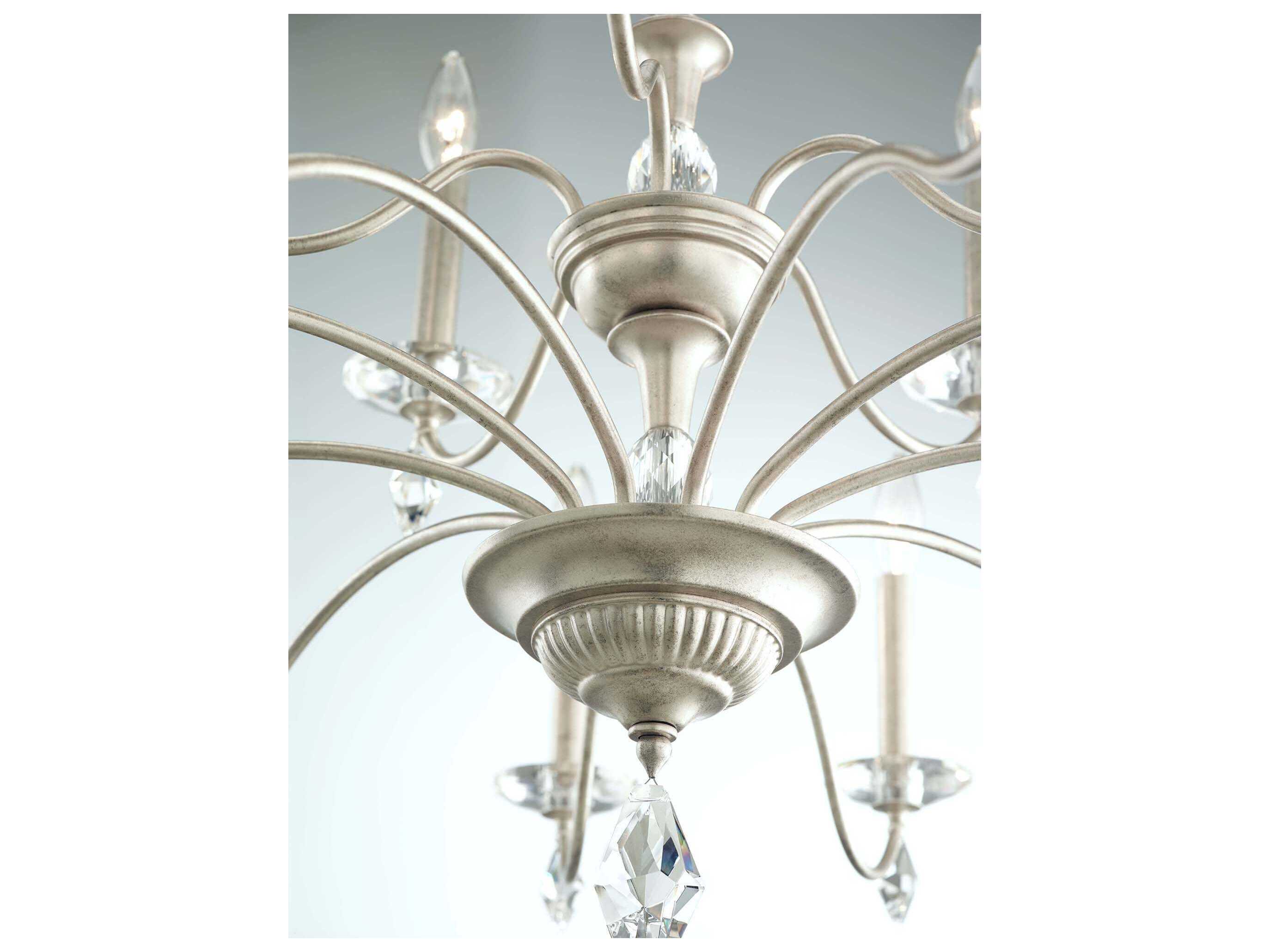 Schonbek Modique 15-Light Silver Crystal Candelabra Chandelier
