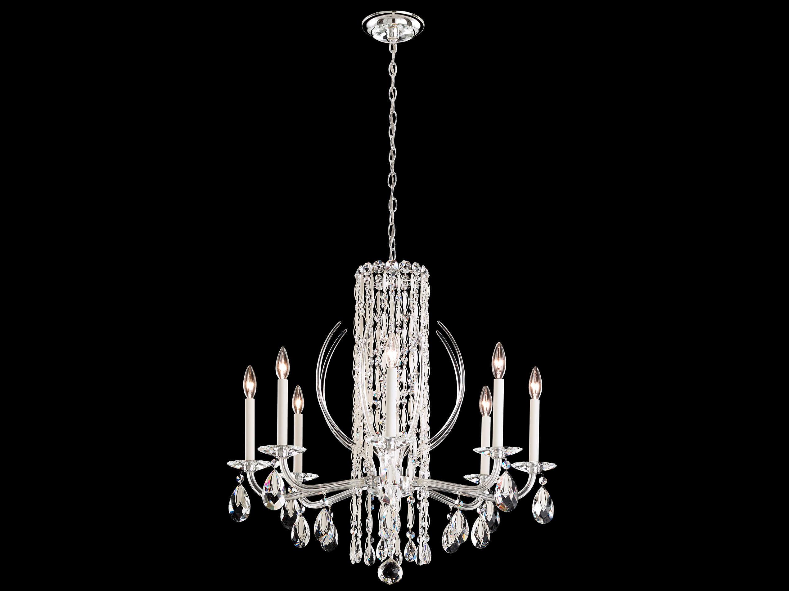 Schonbek Sarella 8-Light Gold Crystal Candelabra Chandelier