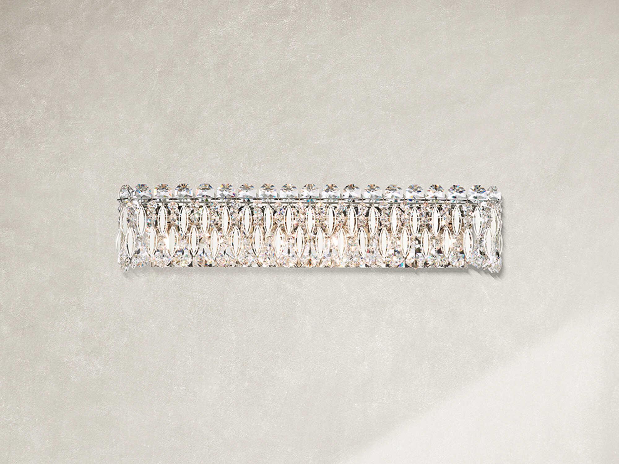 Schonbek Sarella 6-Light Silver Crystal Vanity Light