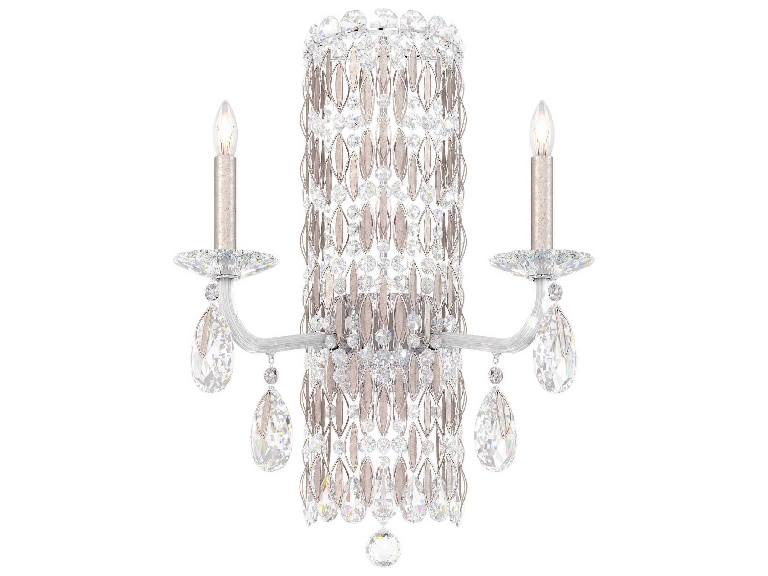 Schonbek Sarella 2-Light Gold Crystal Wall Sconce