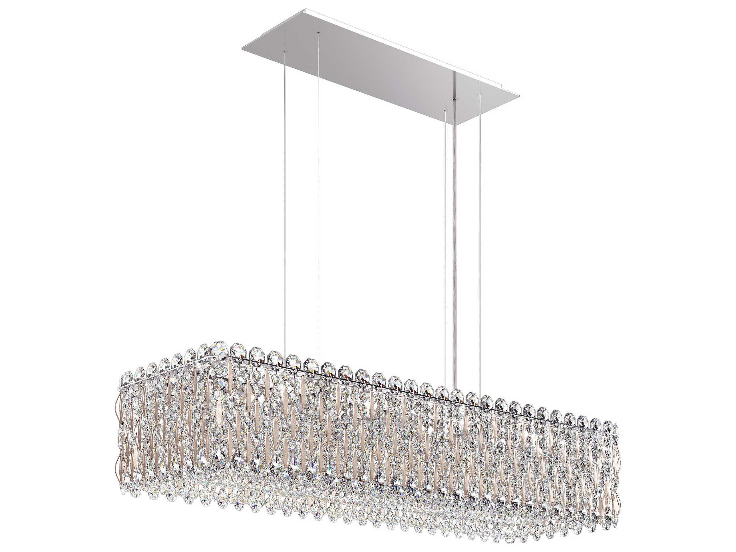 Schonbek Sarella 13-Light Gold Crystal Island Pendant