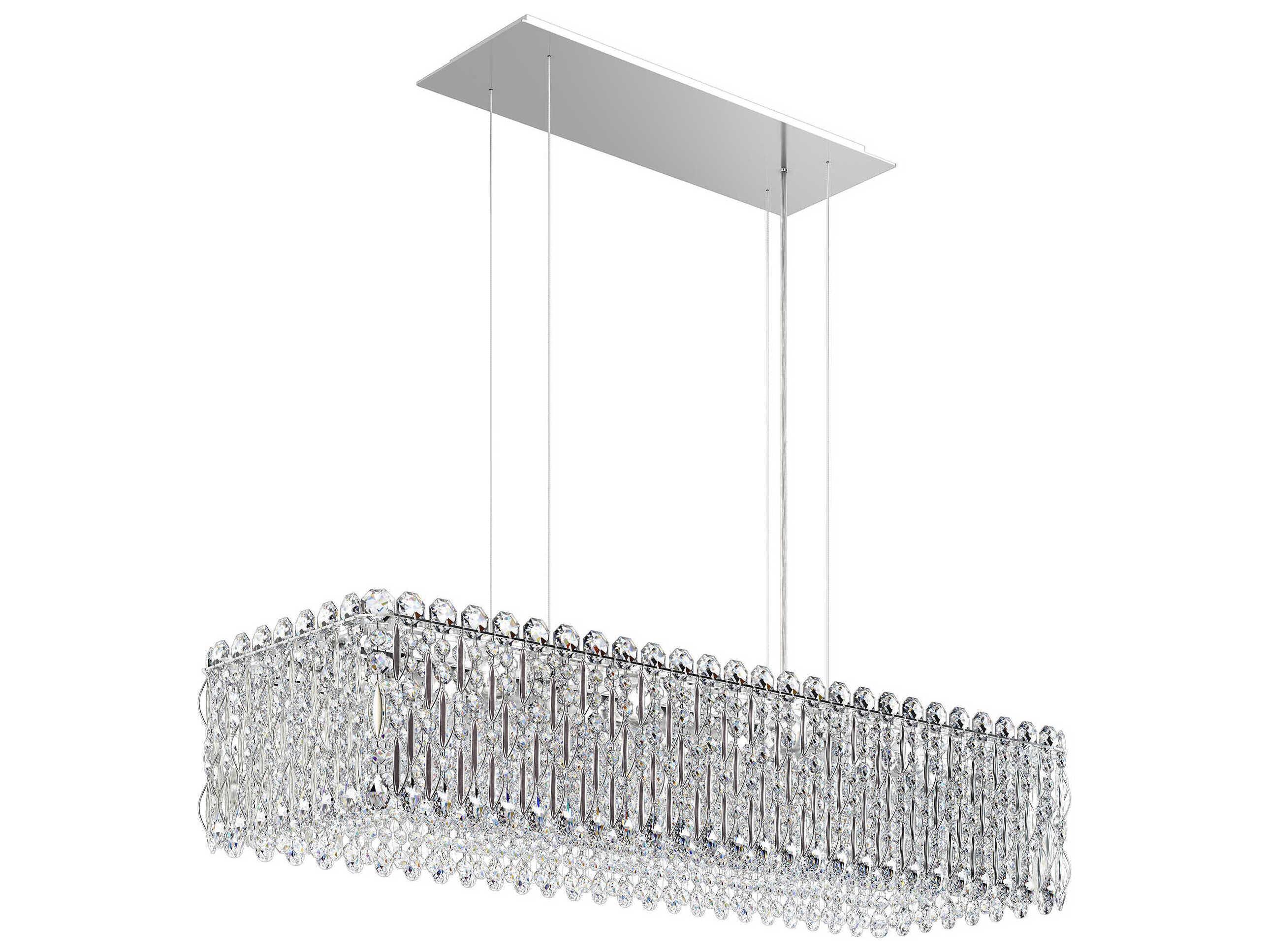 Schonbek Sarella 13-Light Gold Crystal Island Pendant