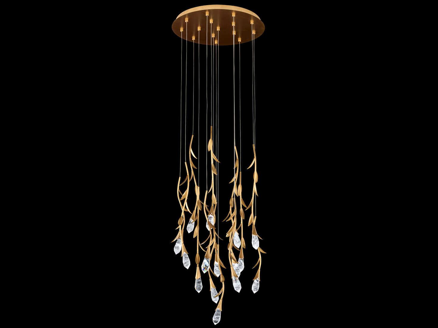 Schonbek Secret Garden 15-Light Brass Pendant