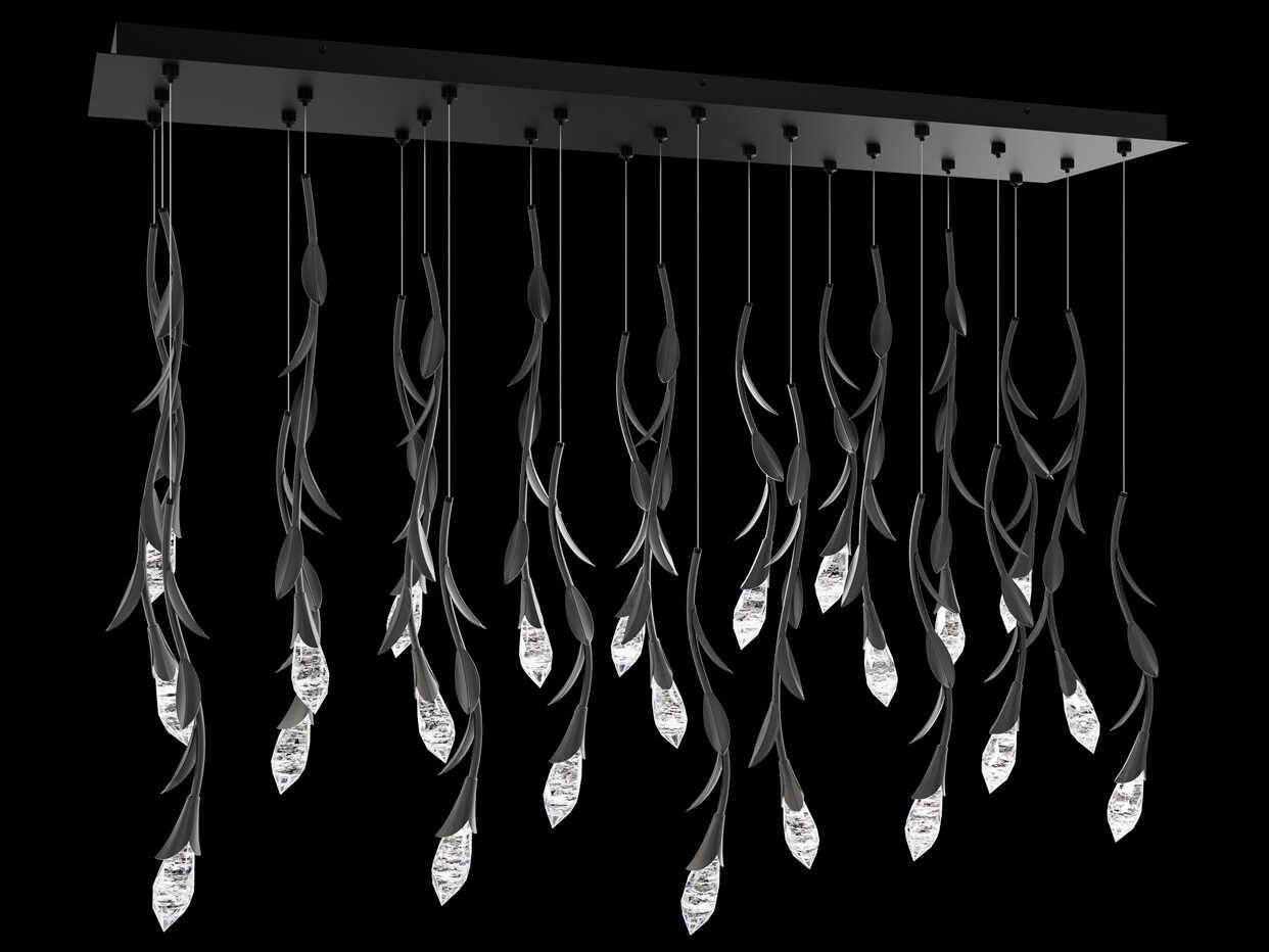 Schonbek Secret Garden 23-Light Black Island Pendant