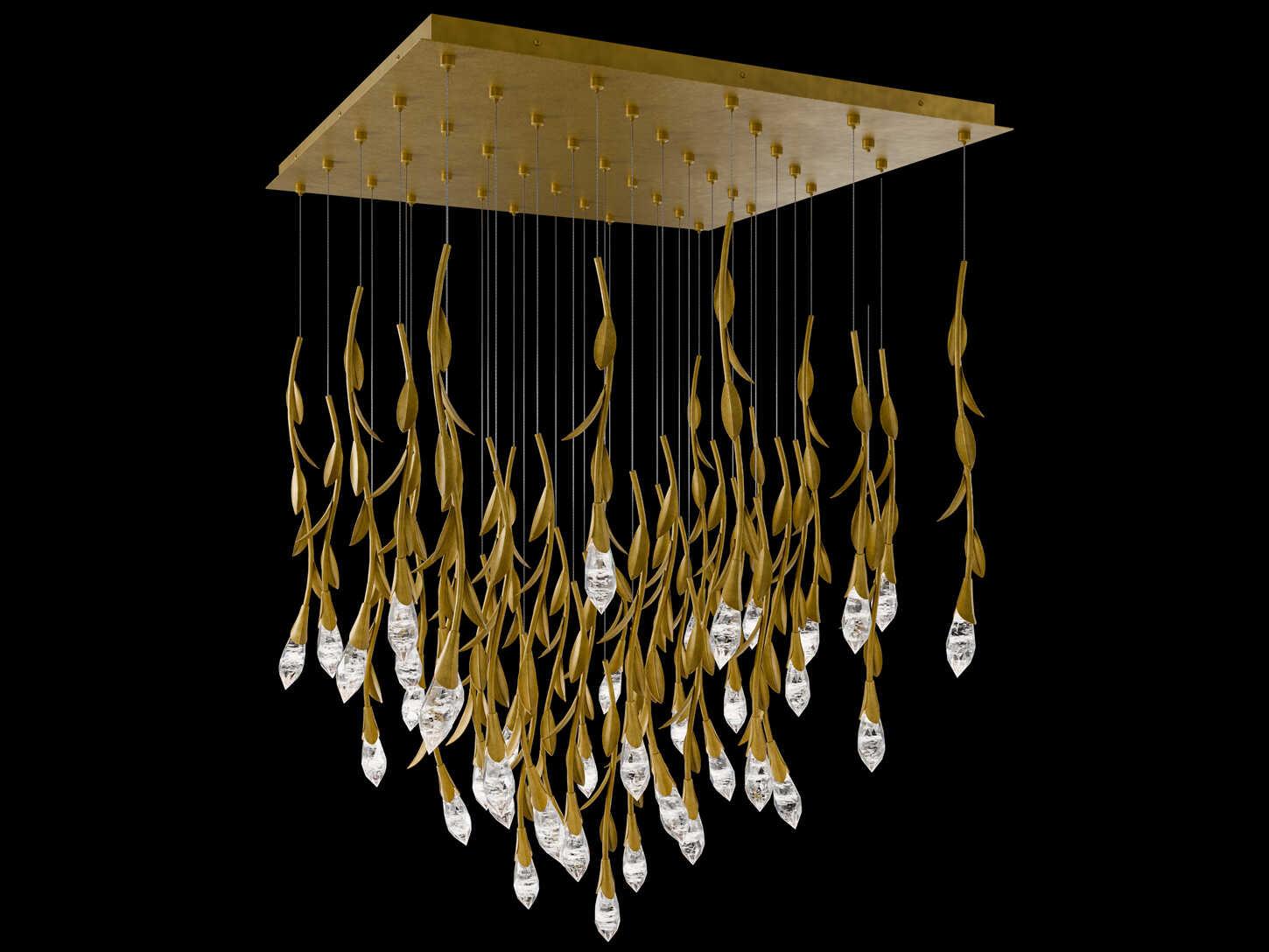 Schonbek Secret Garden 41-Light Brass Pendant