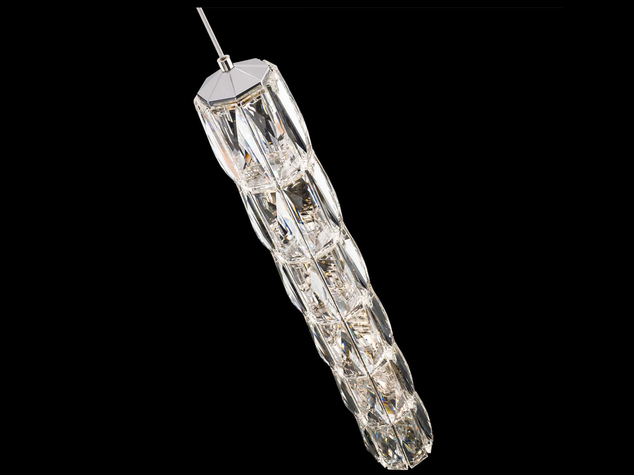 Schonbek Verve Stainless Steel Clear Linear Mini Pendant