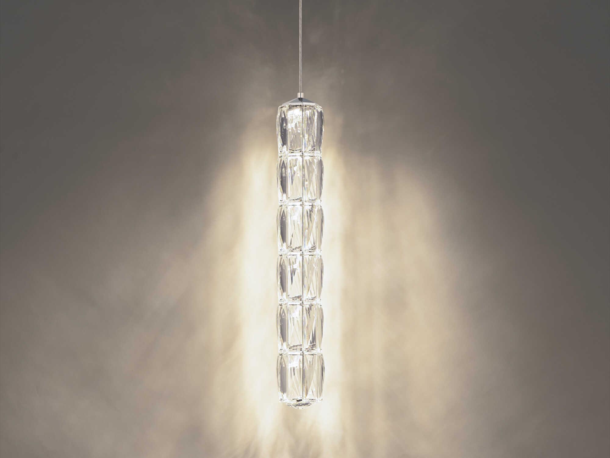 Schonbek Verve Stainless Steel Clear Linear Mini Pendant
