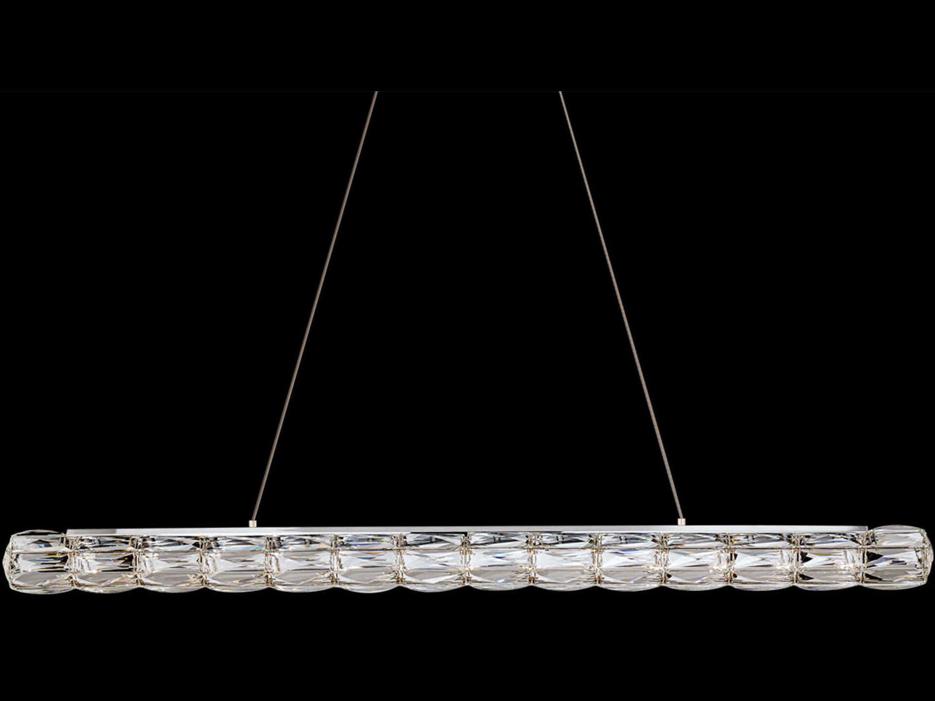 Schonbek Verve Stainless Steel Clear Linear Island Pendant