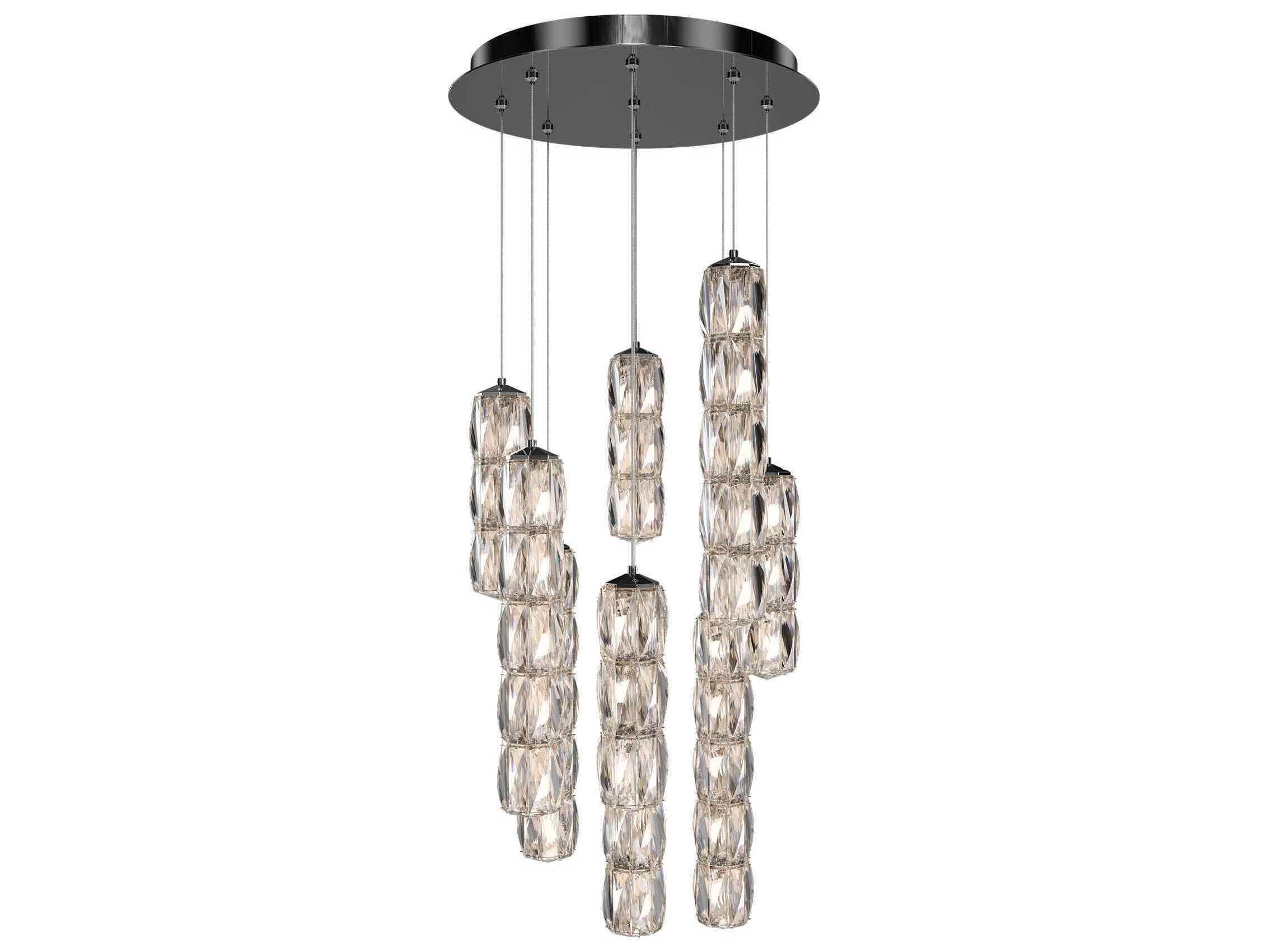 Schonbek Verve 9-Light Stainless Steel Linear Pendant