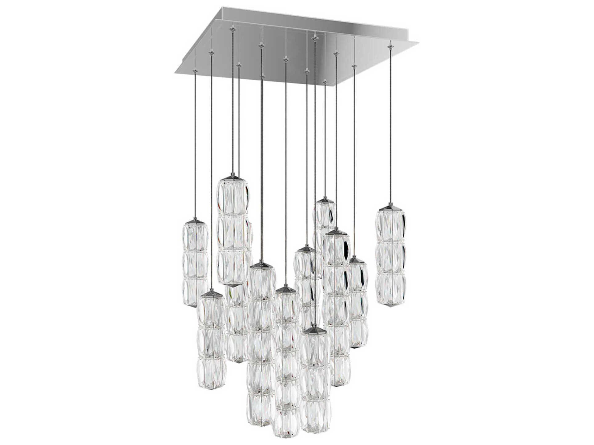 Schonbek Verve 13-Light Stainless Steel Linear Pendant