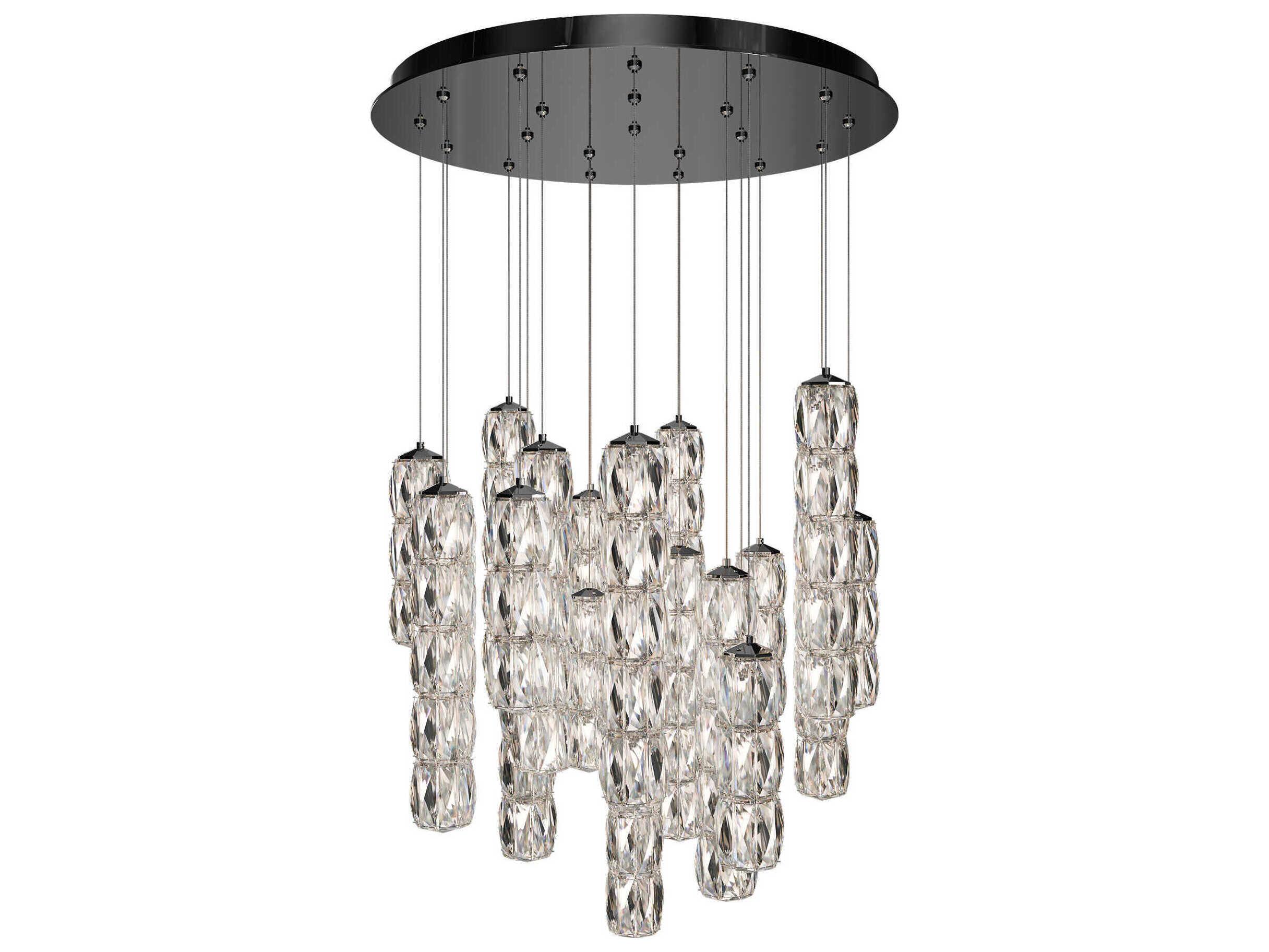 Schonbek Verve 21-Light Stainless Steel Linear Pendant