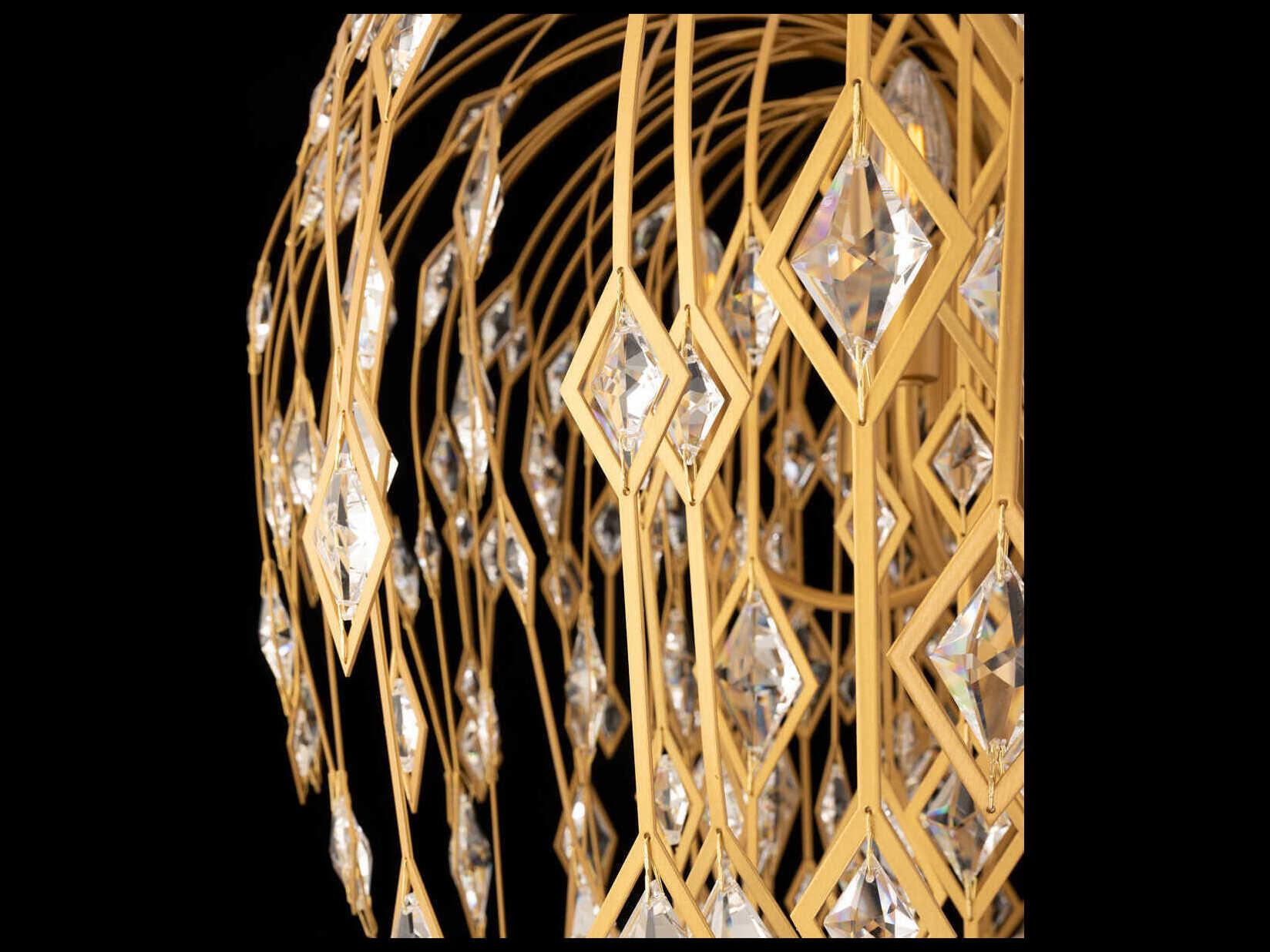 Schonbek Laureline 6-Light Brass Chandelier