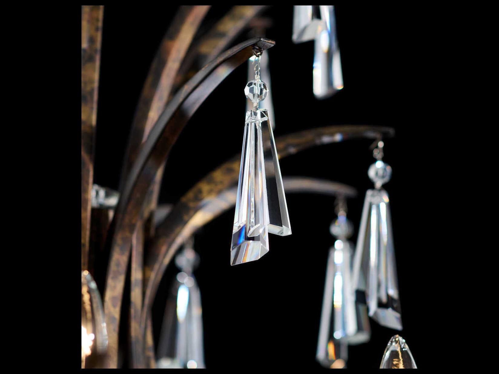 Schonbek Tinsley 8-Light Bronze Traditional Candelabra Chandelier