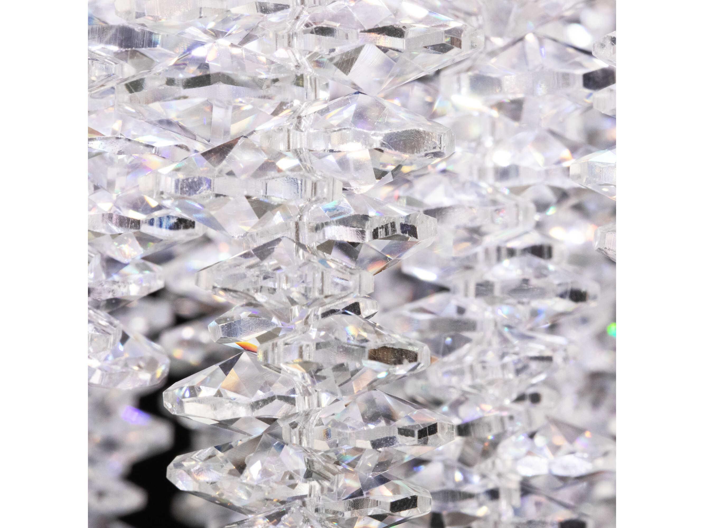 Schonbek Soleil 1-Light Black Crystal LED Linear Island Pendant