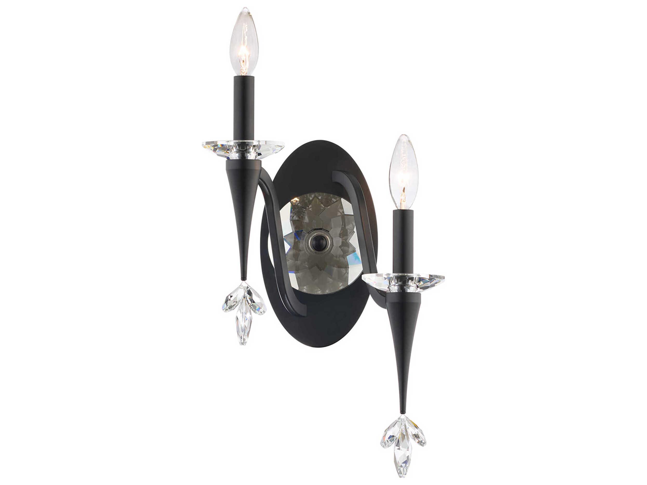 Schonbek Waverly Black Traditional Wall Sconce