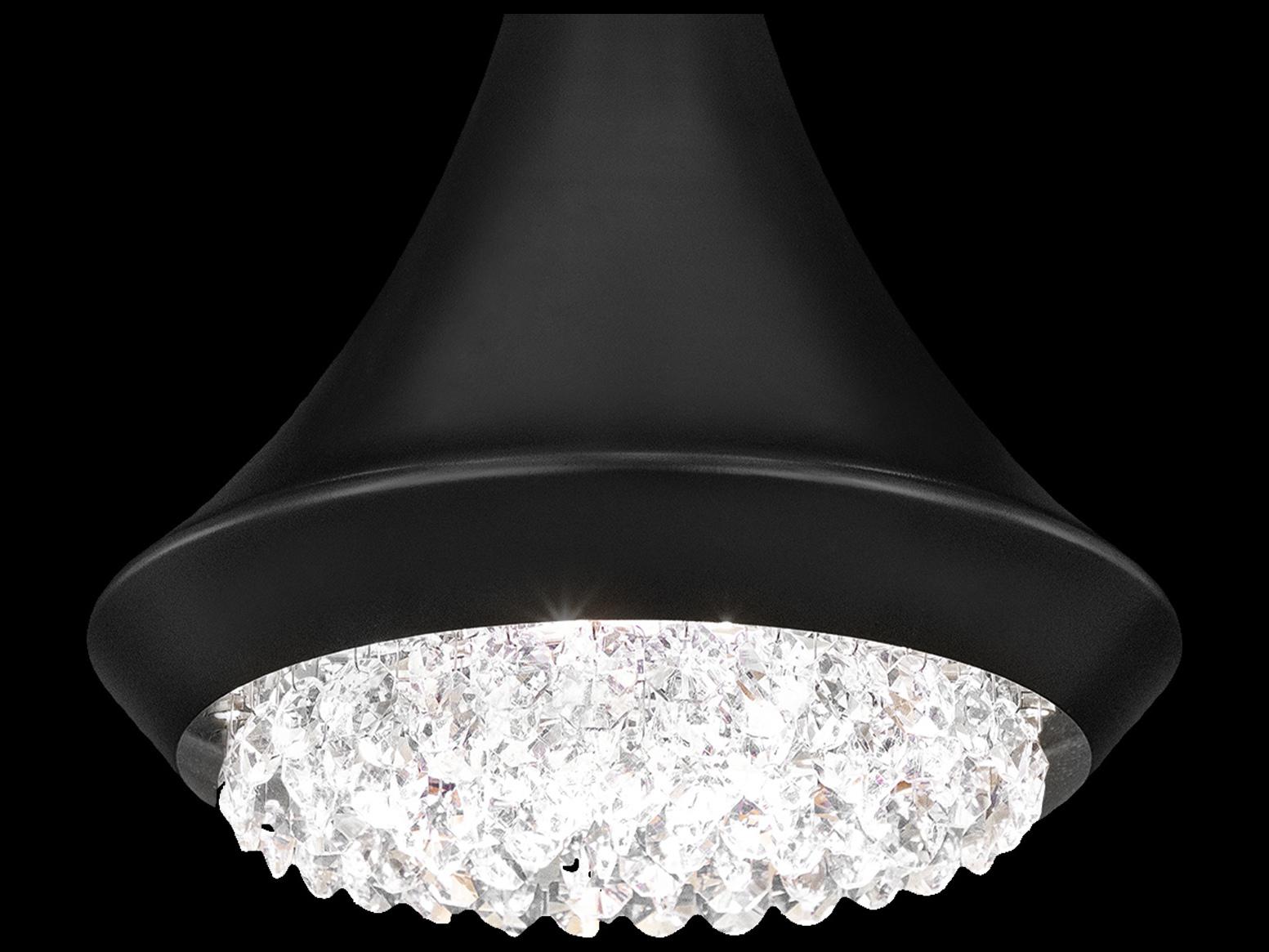 Schonbek Verita 1-Light Black Crystal LED Linear Mini Pendant