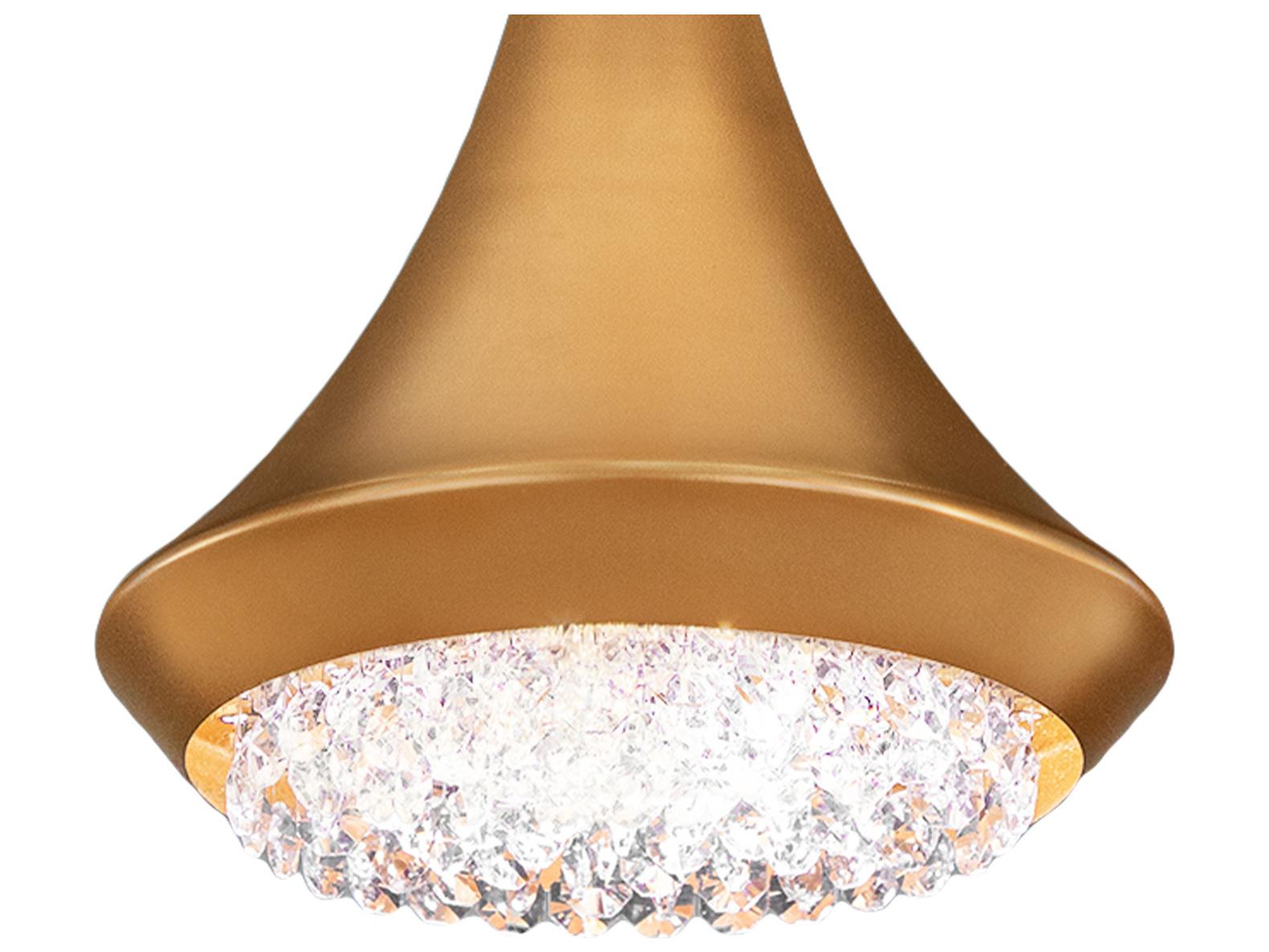 Schonbek Verita 1-Light Heirloom Gold Crystal LED Linear Mini Pendant