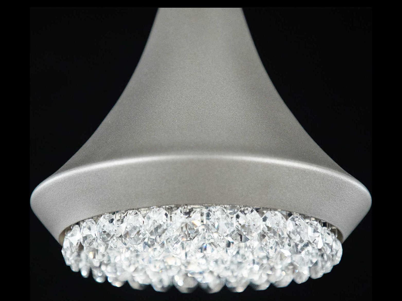 Schonbek Verita 1-Light Antique Silver Crystal LED Linear Mini Pendant