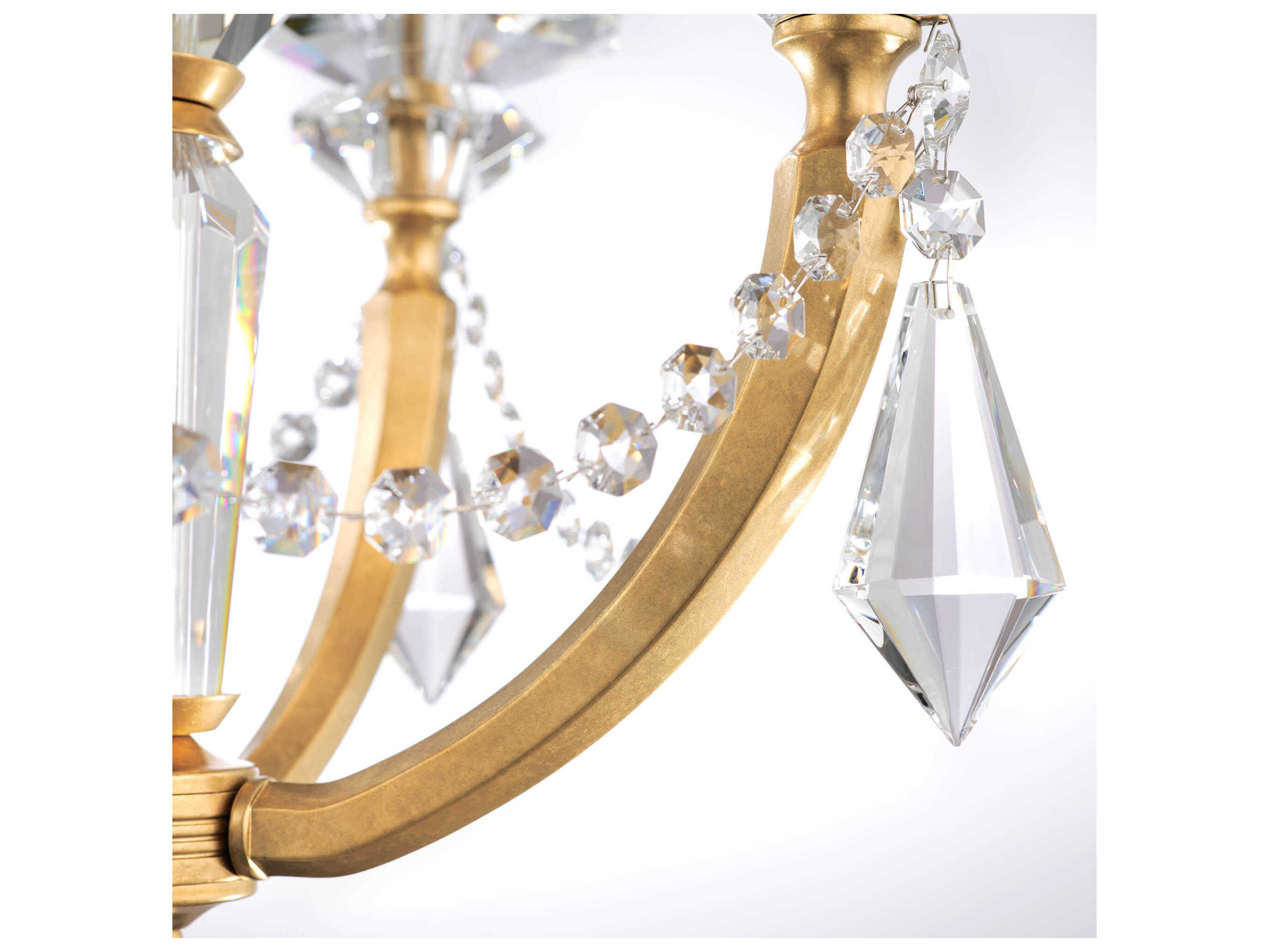 Schonbek Verona 4-Light Gold Crystal Candelabra Chandelier