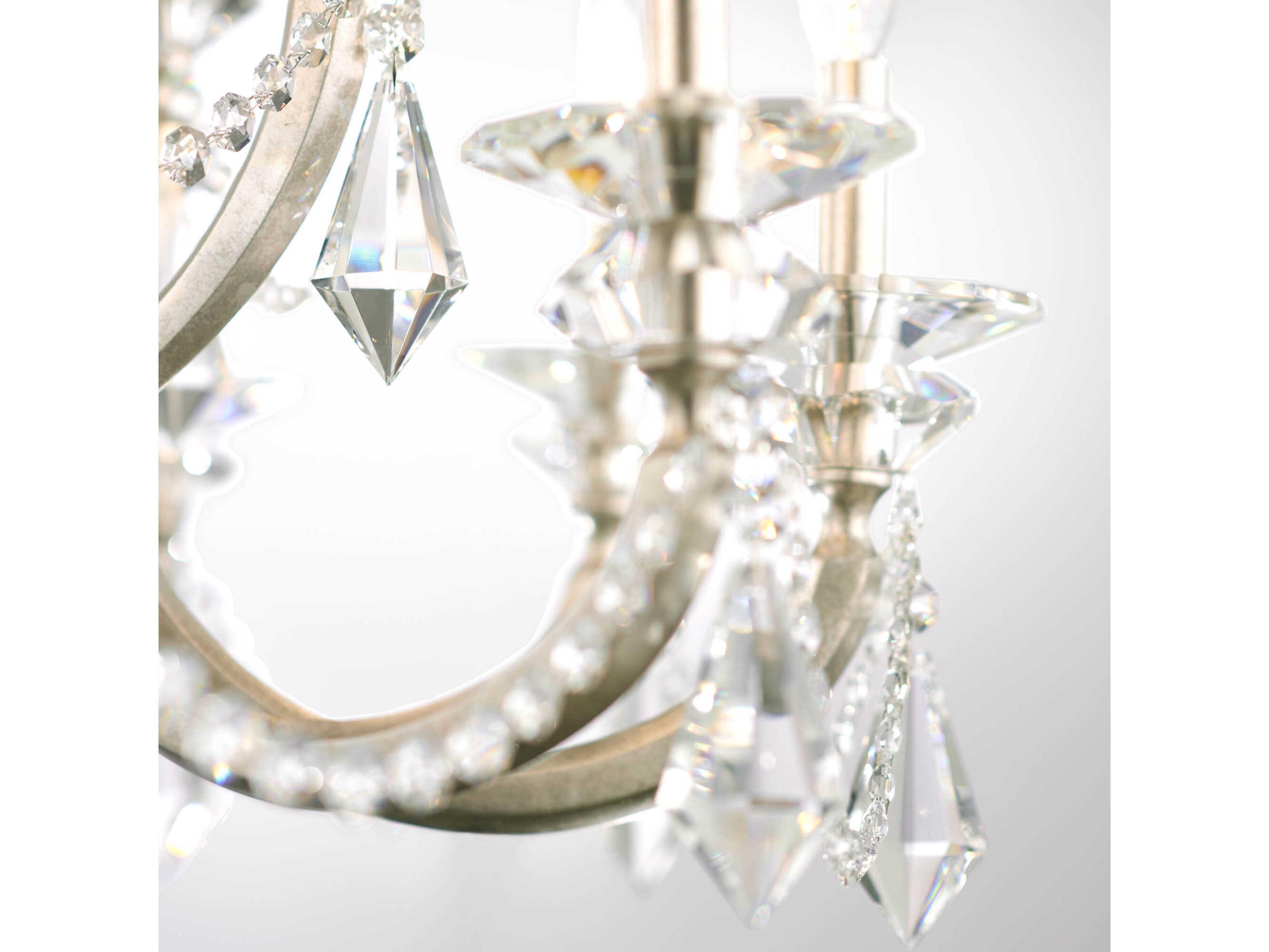 Schonbek Verona 15-Light Silver Crystal Candelabra Chandelier