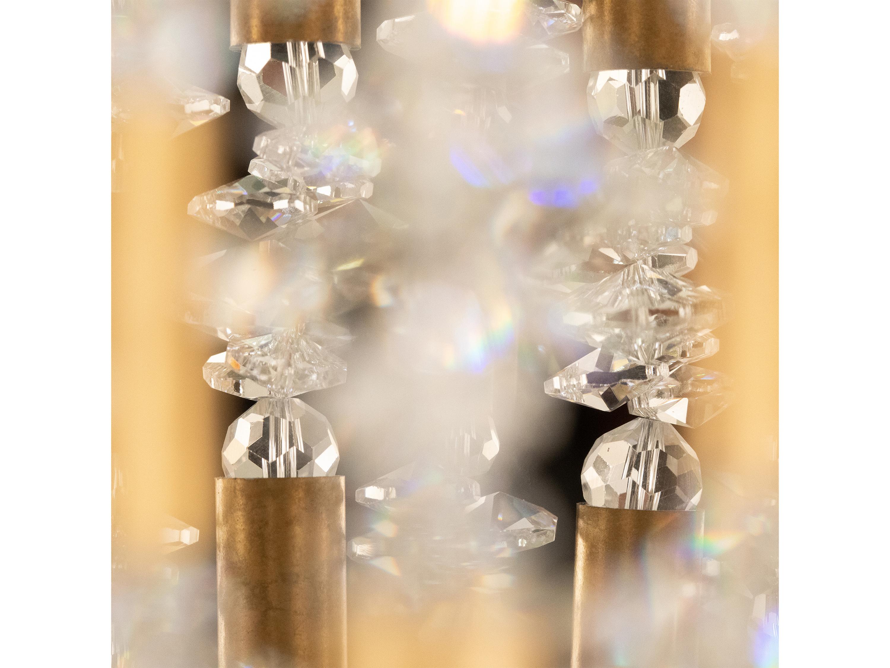 Schonbek Tahitian 1-Light Heirloom Gold Crystal LED Wall Sconce