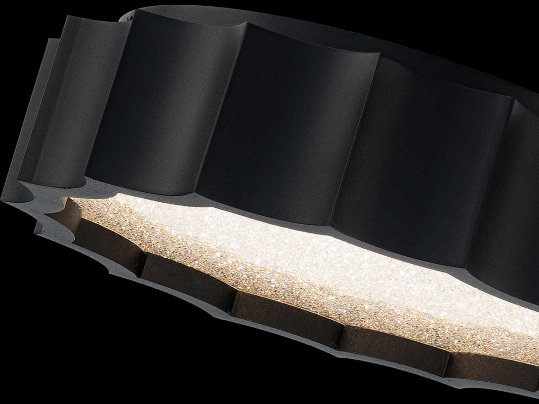 Schonbek Tarte Black Round Flush Mount