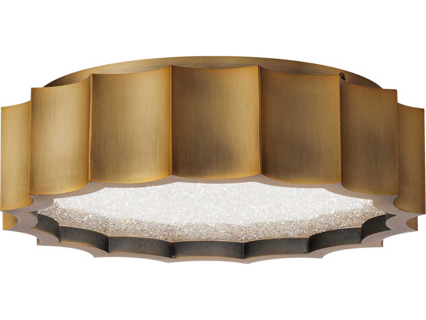Schonbek Tarte Aged Brass Round Flush Mount