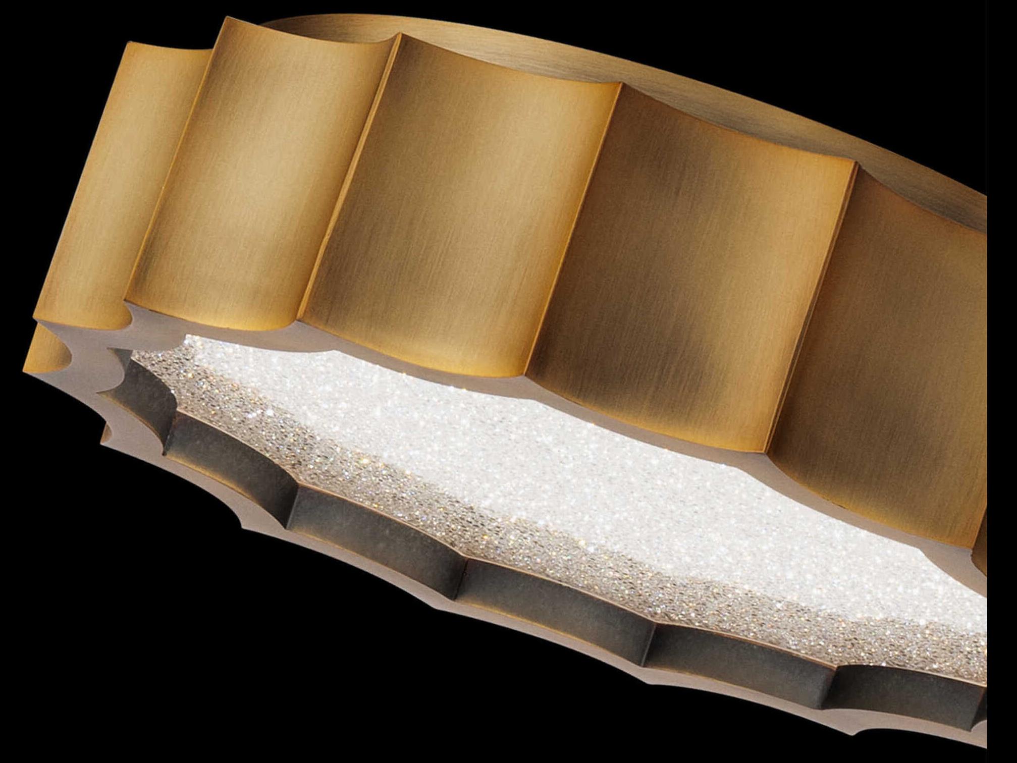 Schonbek Tarte Aged Brass Round Flush Mount