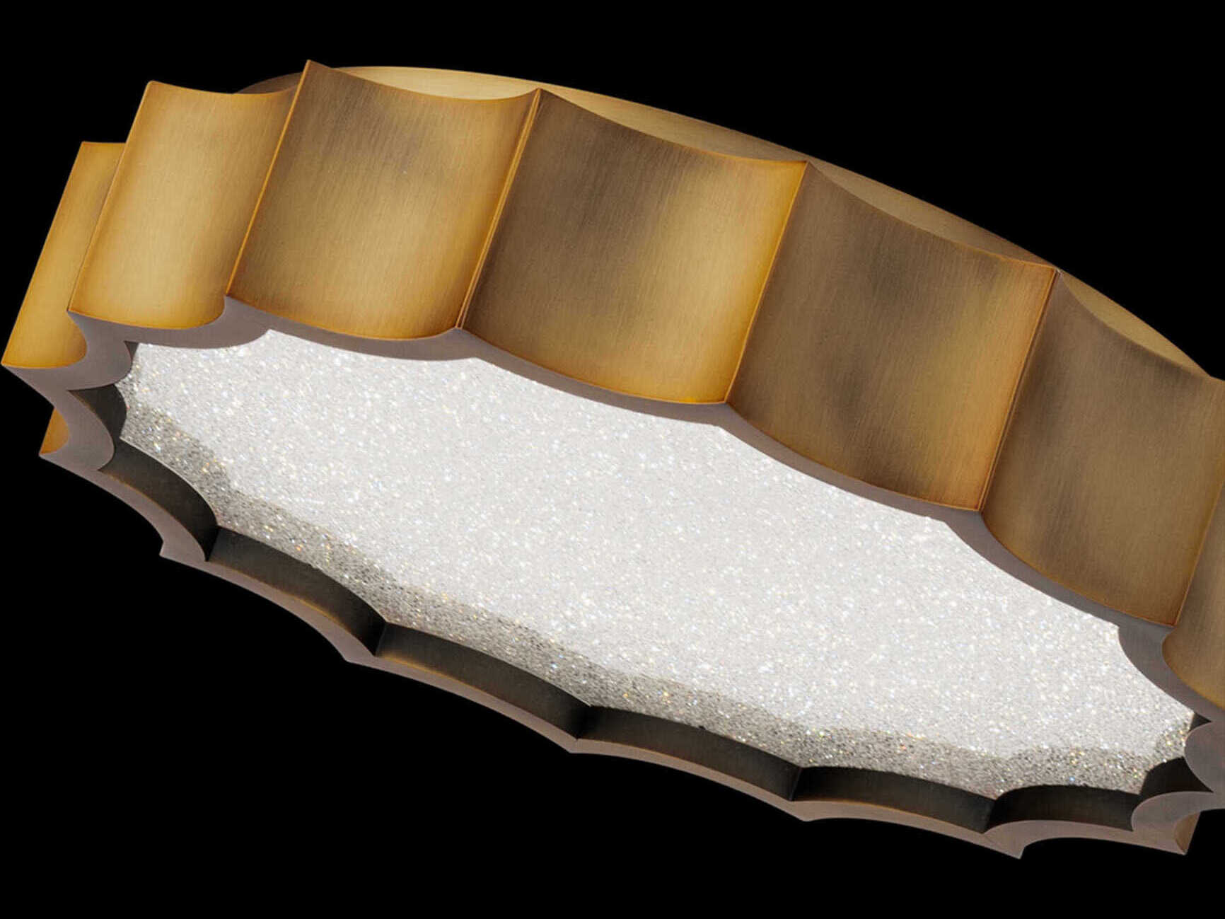 Schonbek Tarte Aged Brass Round Flush Mount